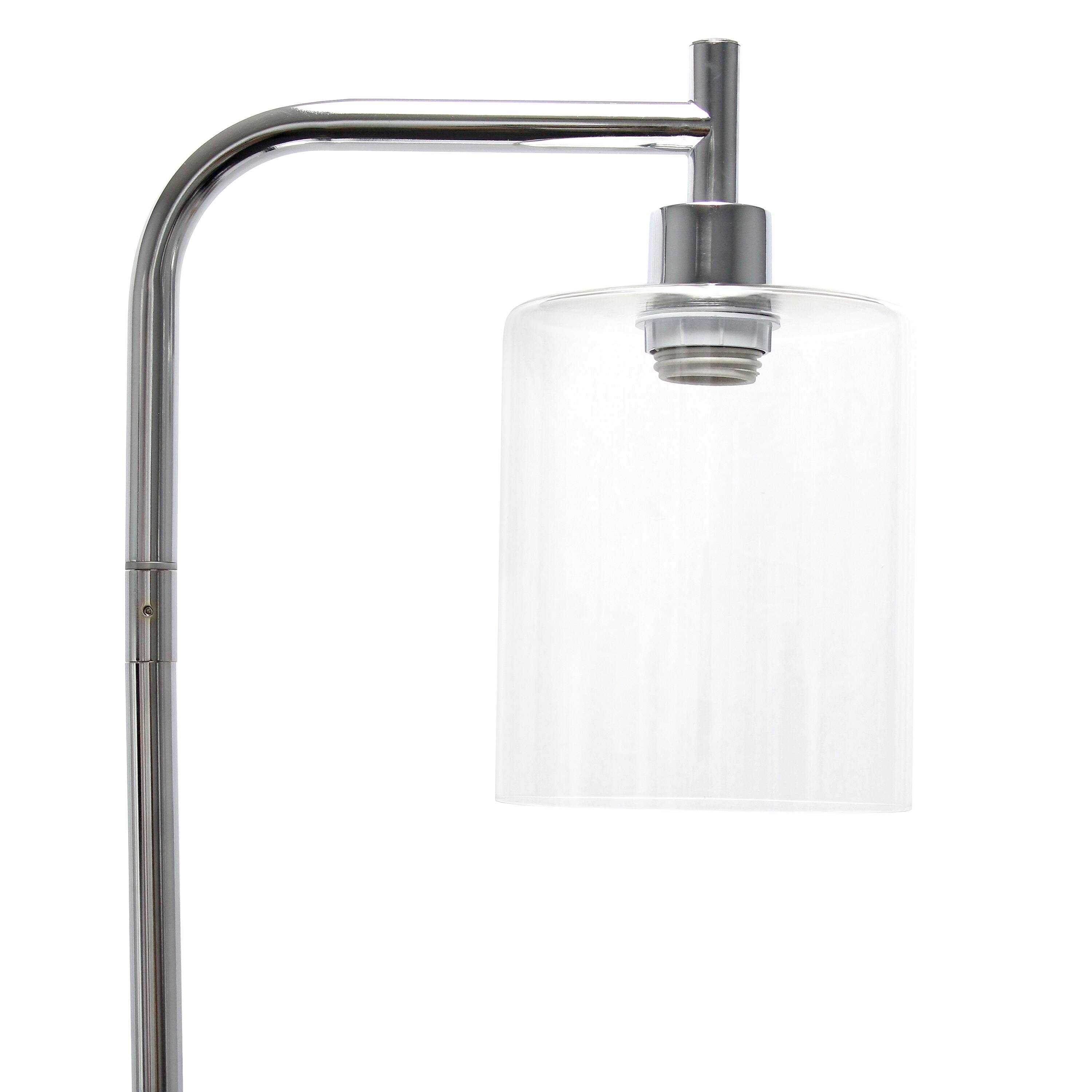 Simple Designs&#x2122; Iron Lantern Floor Lamp with Glass Shade