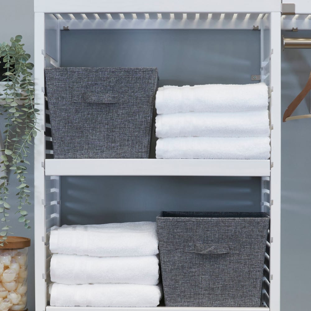 Household Essentials Tapered Fabric Storage Bins, 2ct.