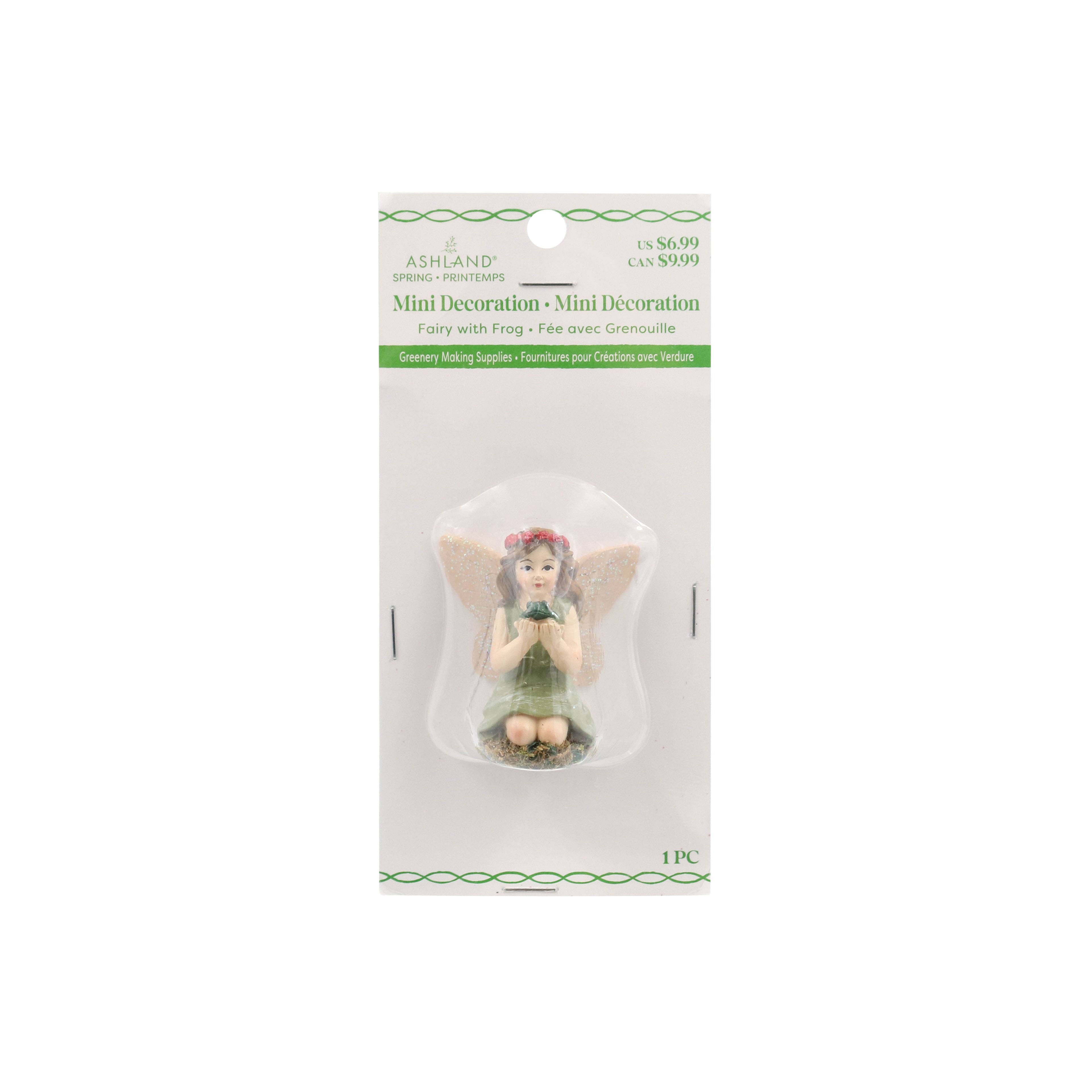 Mini Fairy with Frog Decoration by Ashland&#xAE;