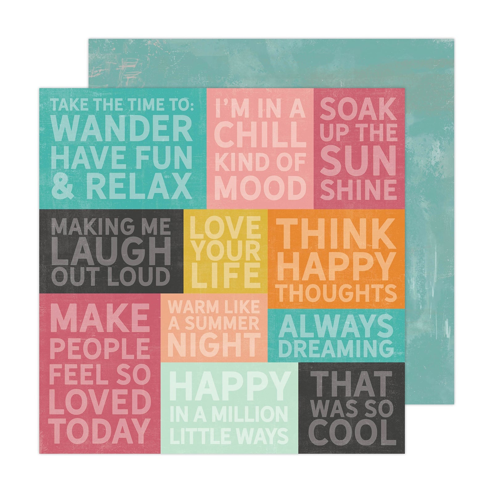 Heidi Swapp™ Sun Chaser Happy Thoughts Double-Sided Cardstock, 12