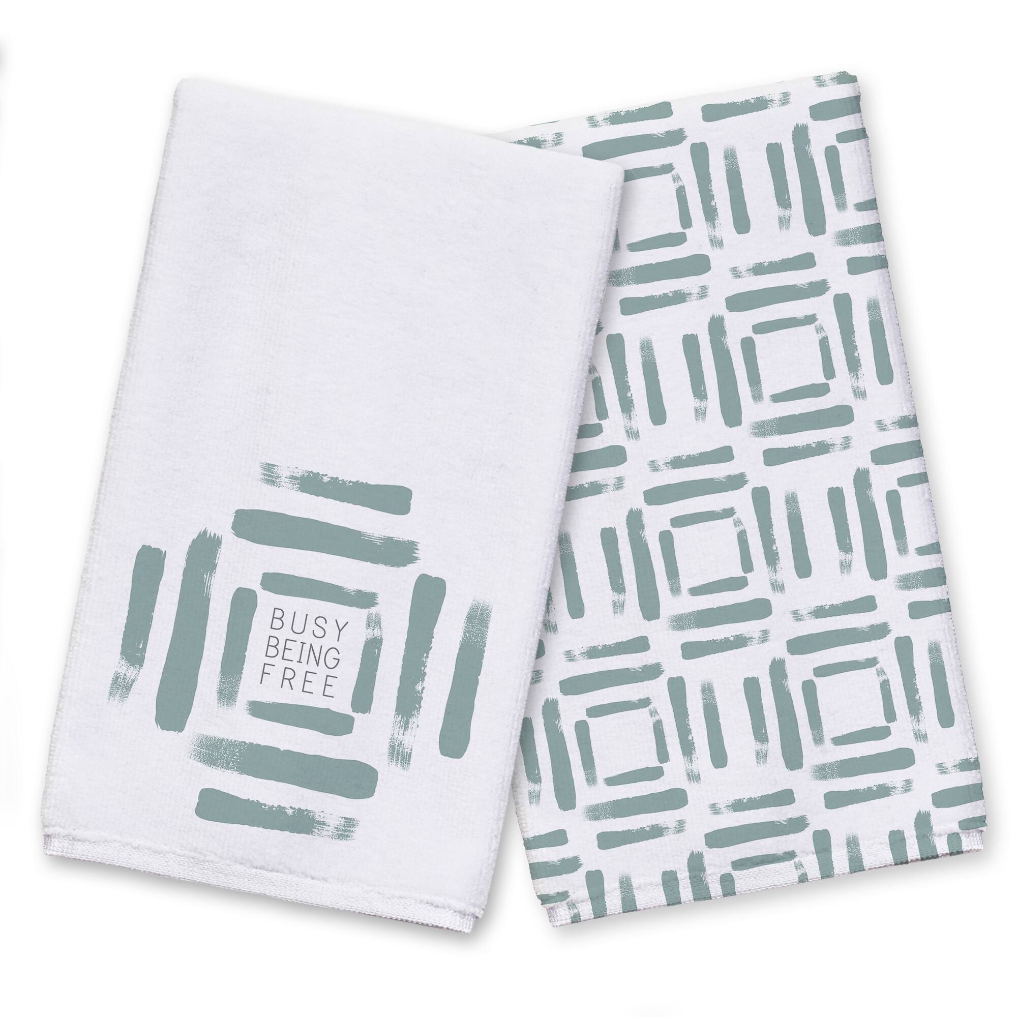 Busy Being Free Tea Towel Set
