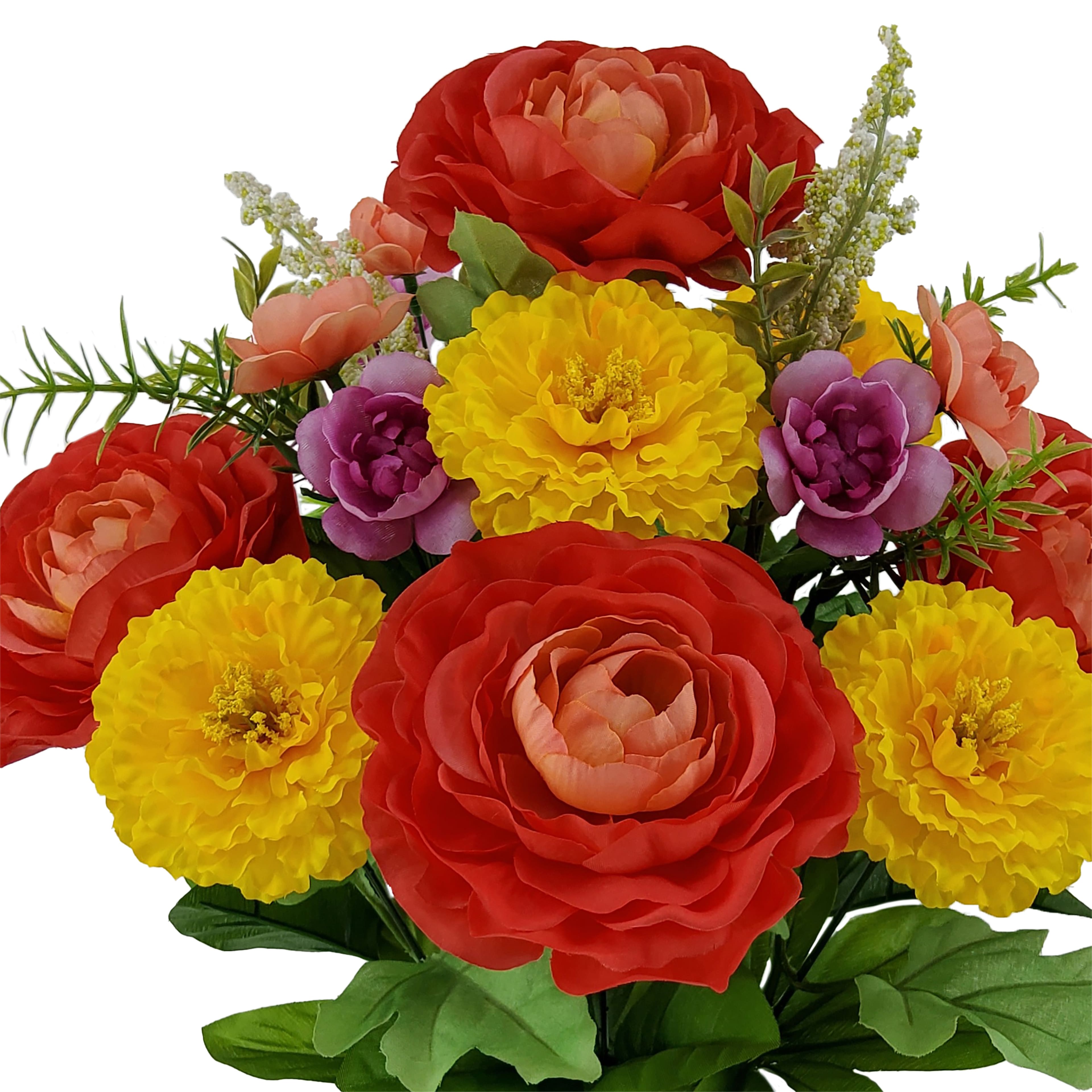 18&#x22; Scabiosa &#x26; Ranunculus Mix Bush by Ashland&#xAE;