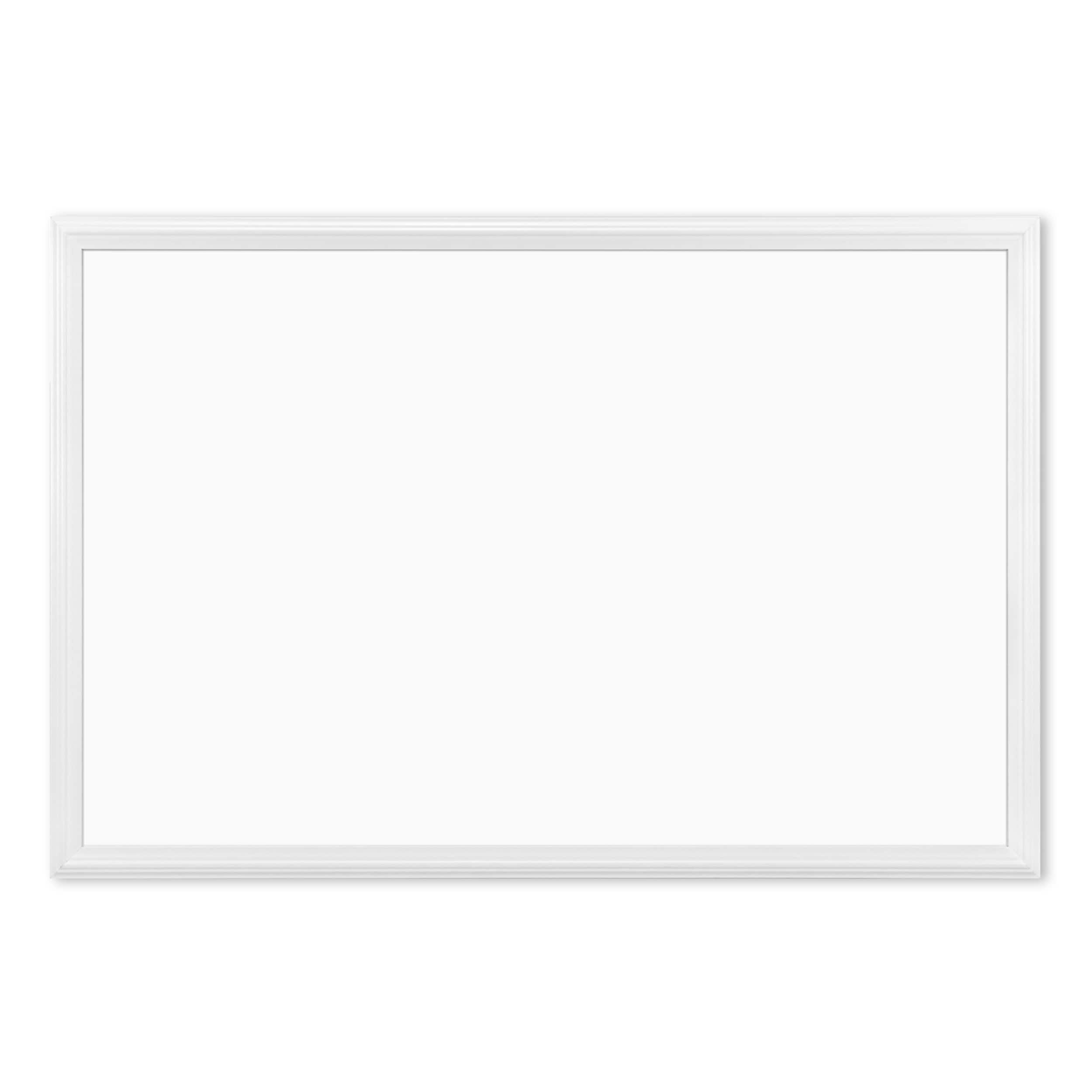 U Brands White 30" x 20" Décor Frame Magnetic Dry Erase Board