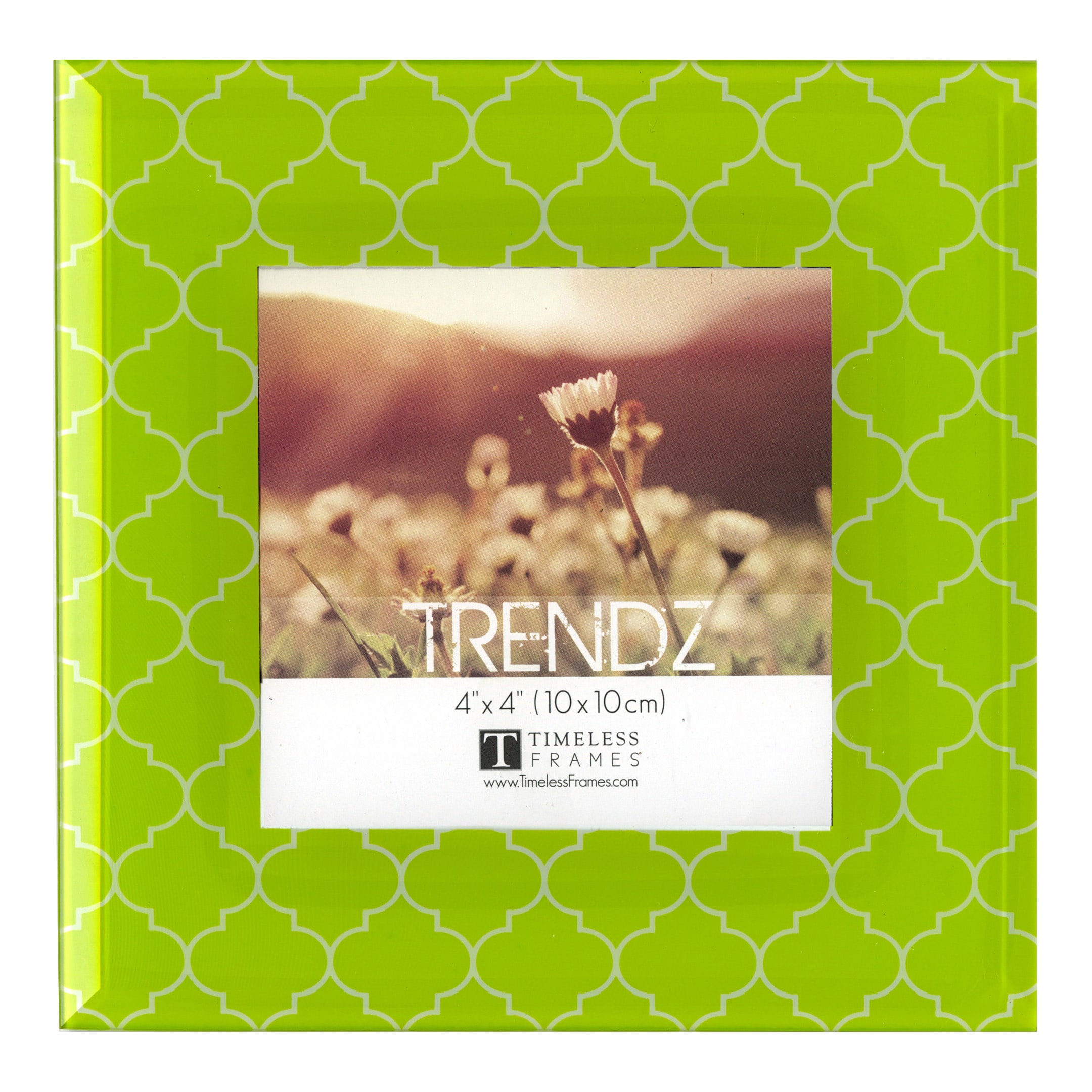 Timeless Frames&#xAE; Trendz Trellis Glass 4&#x22; x 4&#x22; Frame 