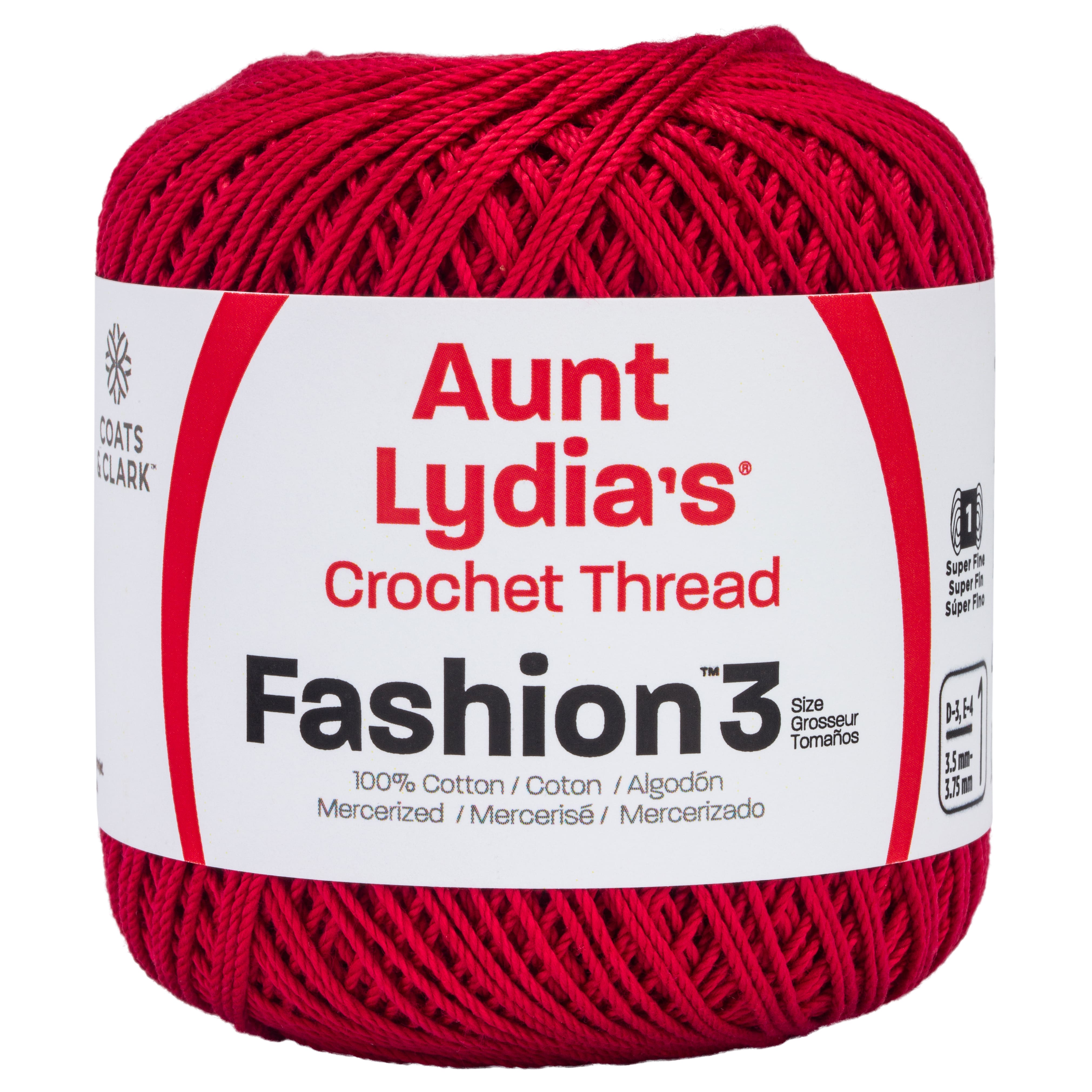 Fil pour crochet en coton Fashion d'Aunt Lydia's