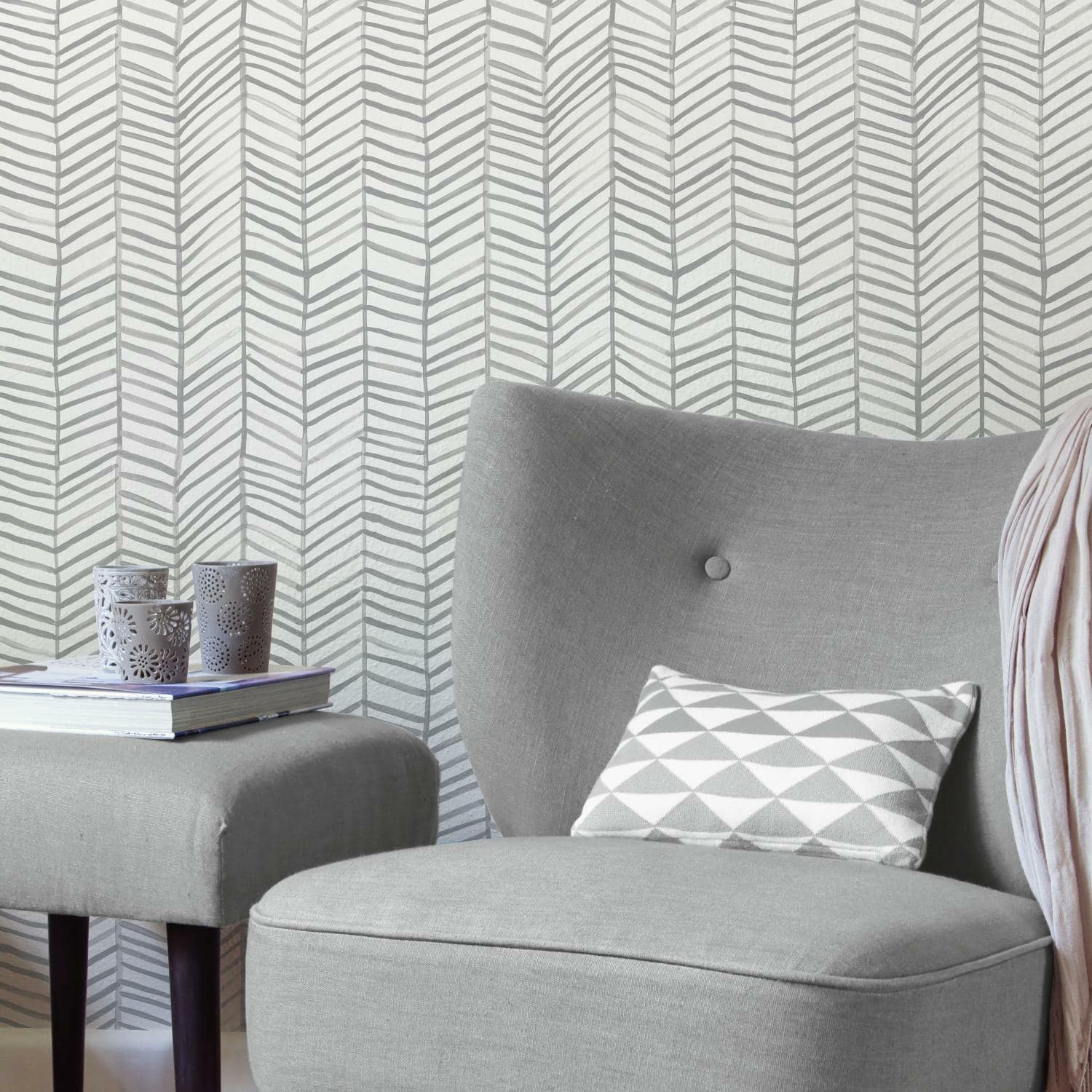 RoomMates Cat Coquillette Herringbone Peel & Stick Wallpaper | Michaels