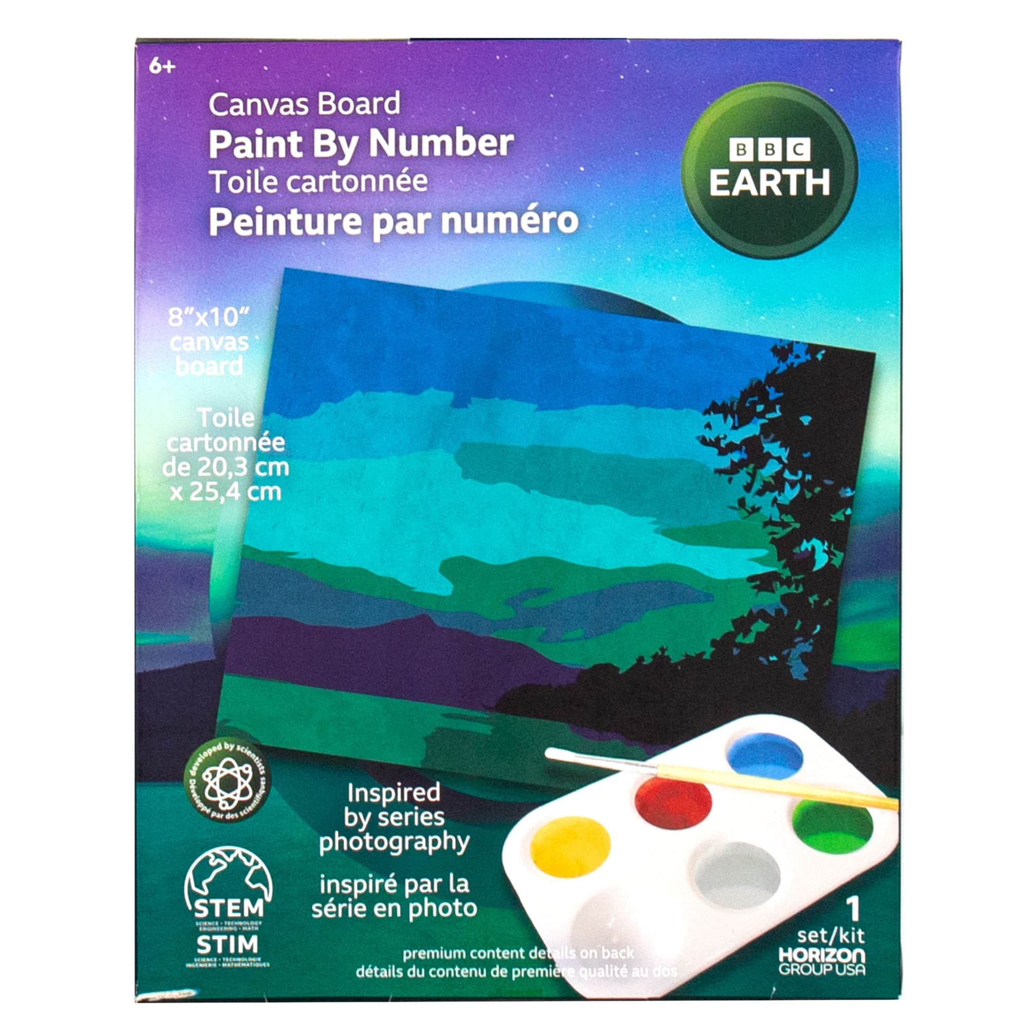 BBC Earth Canvas Board Landscape Paint by Number