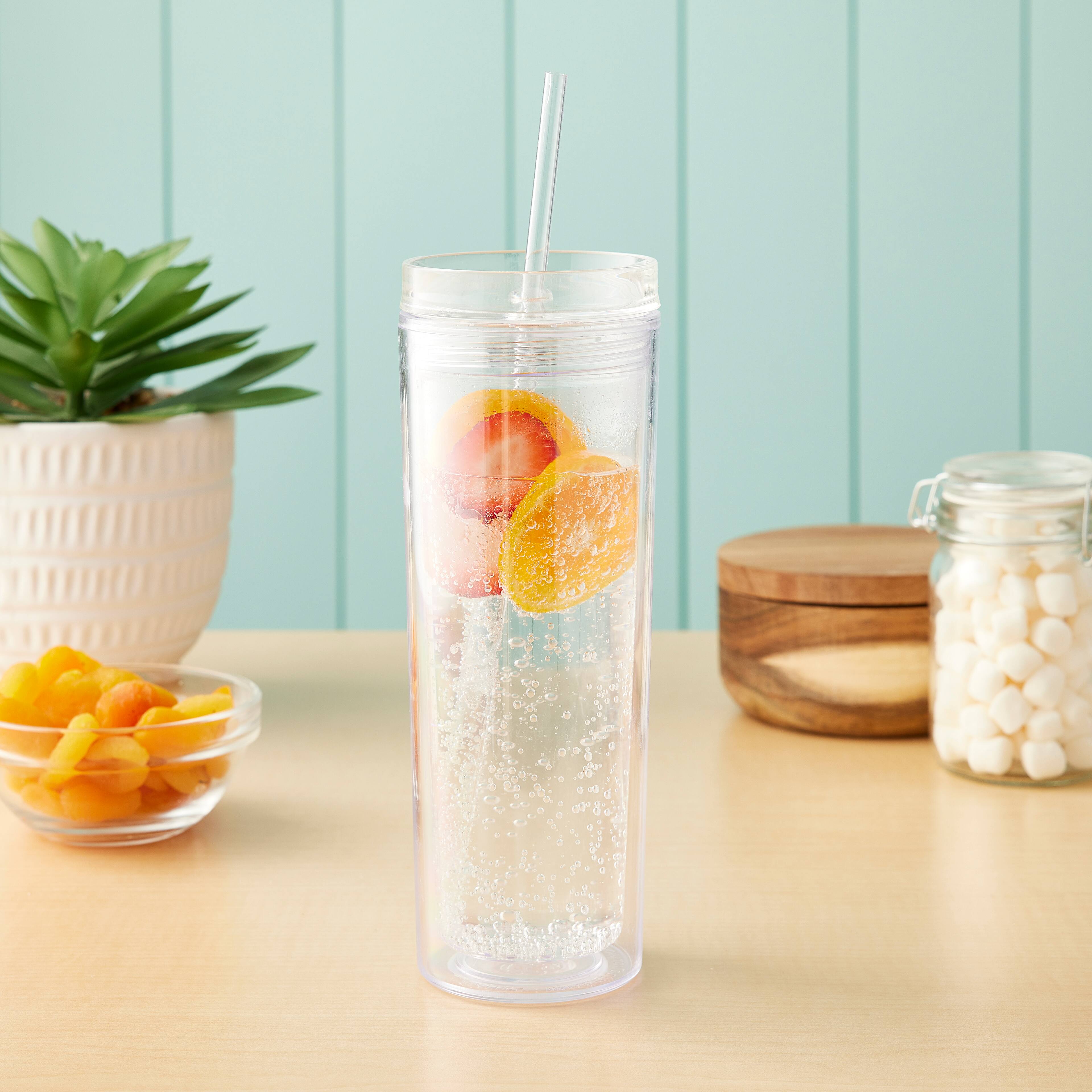 18.5oz. Plastic Bottle with Straw by Celebrate It™