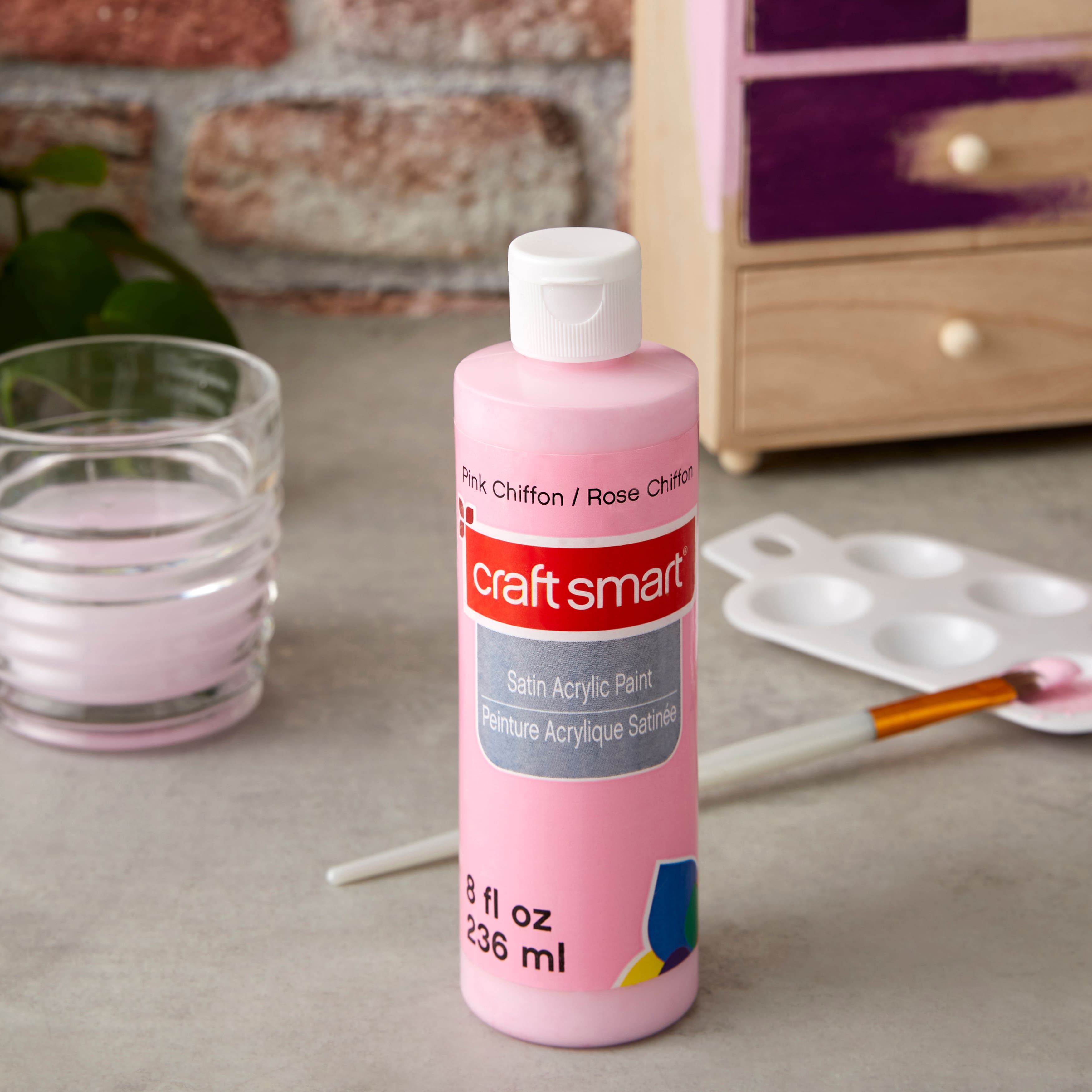 8oz. Satin Acrylic Paint by Craft Smart&#xAE;