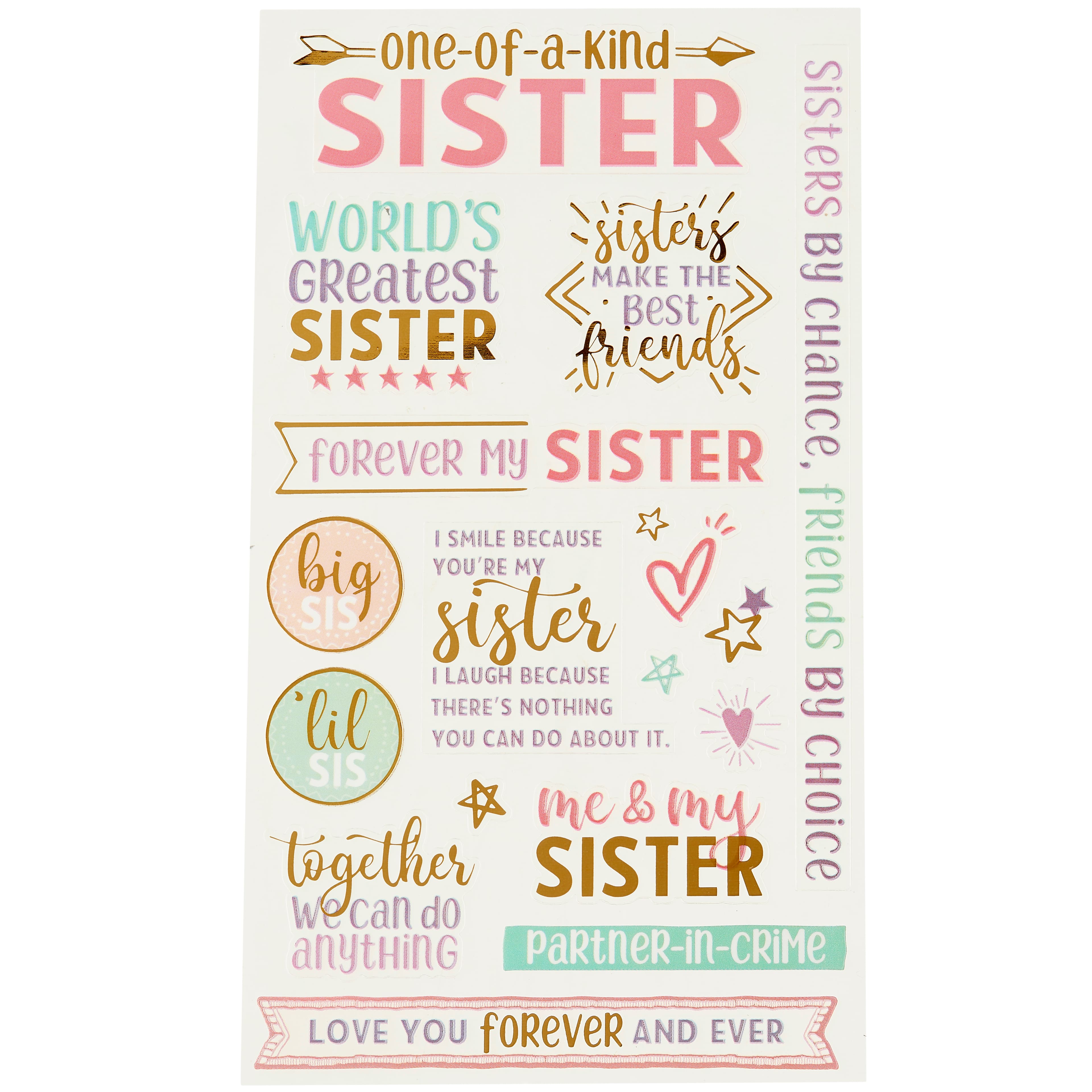 12 Pack: Sister Stickers by Recollections™