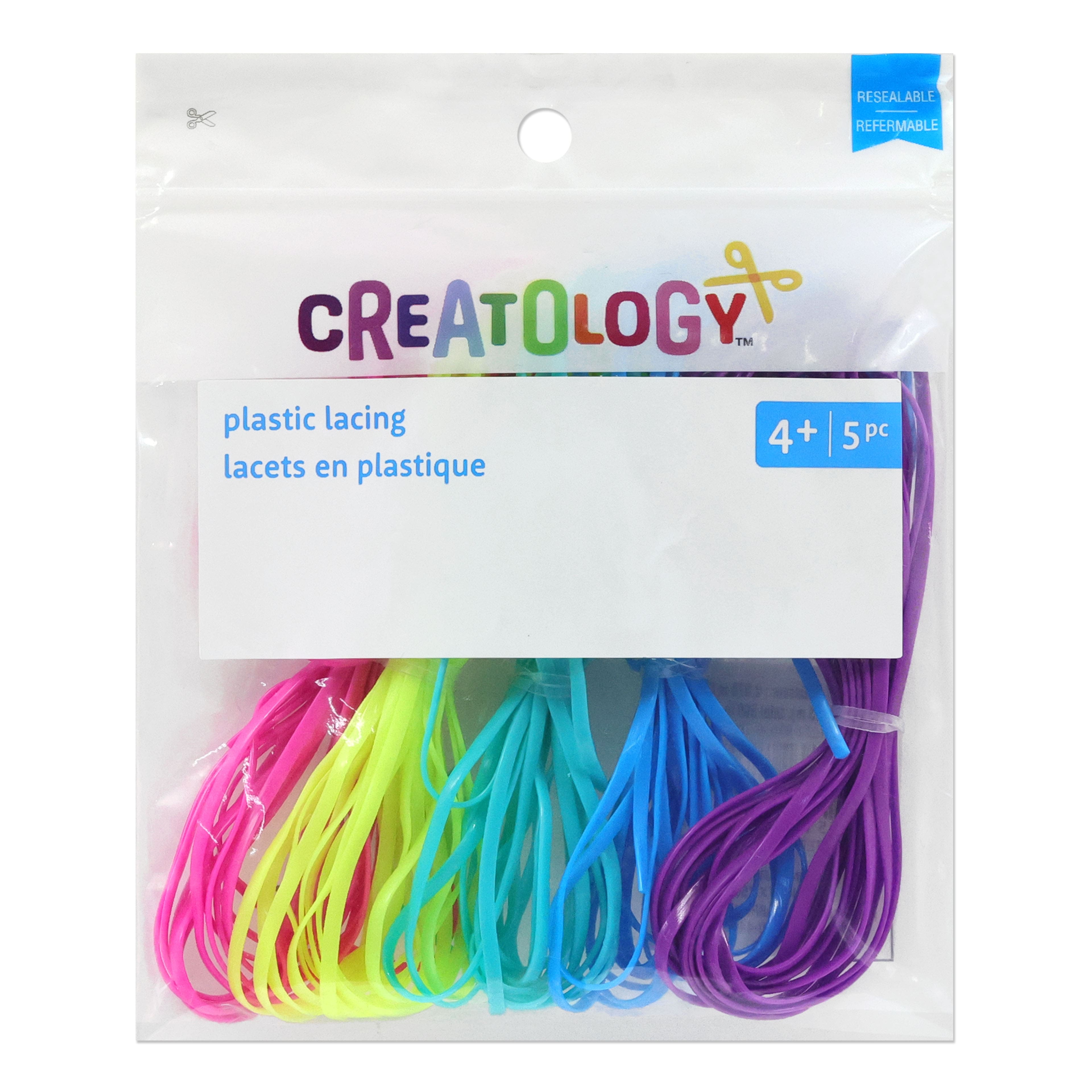 12 Packs: 5 ct. (60 total) Neon Plastic Lacing by Creatology&#x2122;