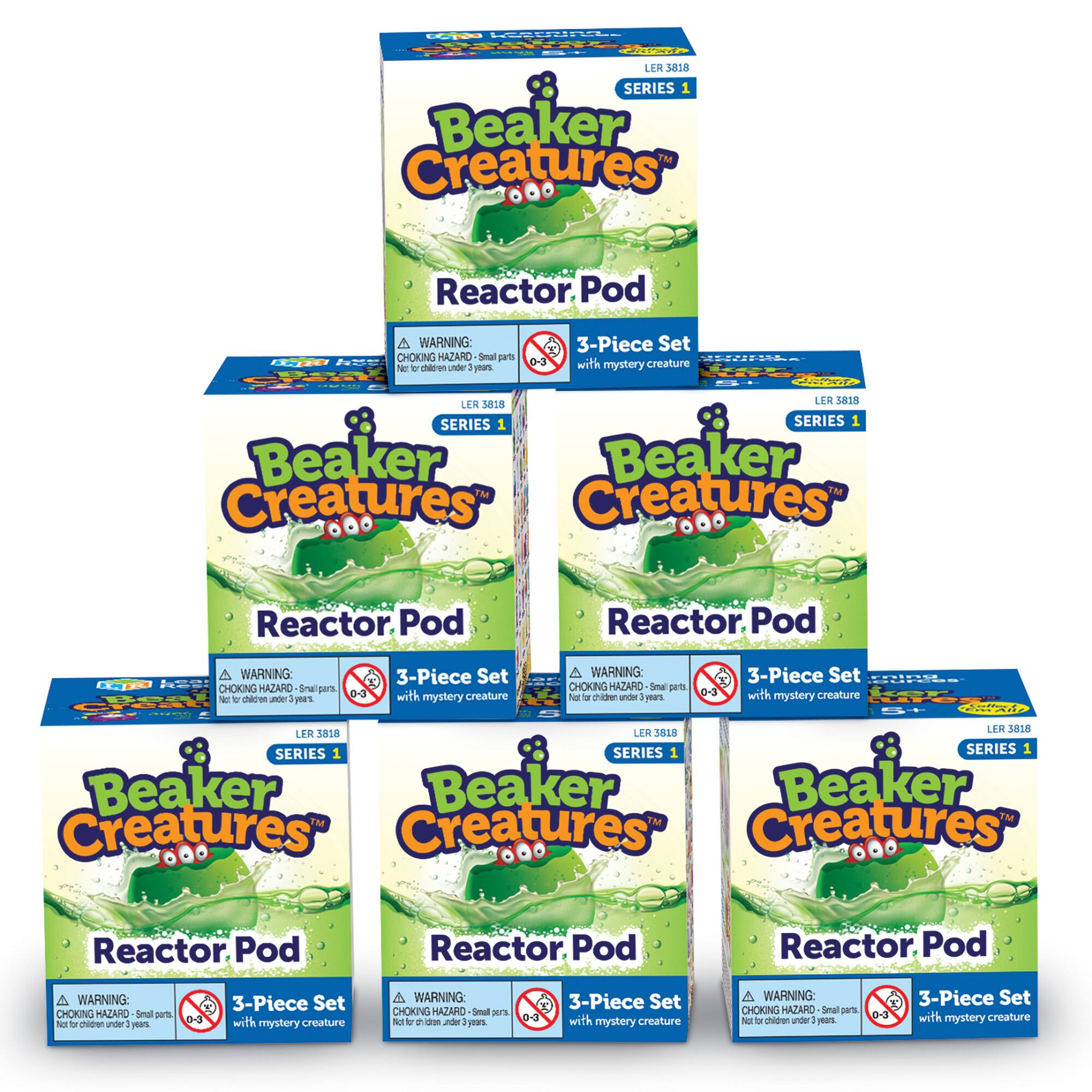 Learning Resources Beaker Creatures Reactor Pods Blind Packs, 6ct.