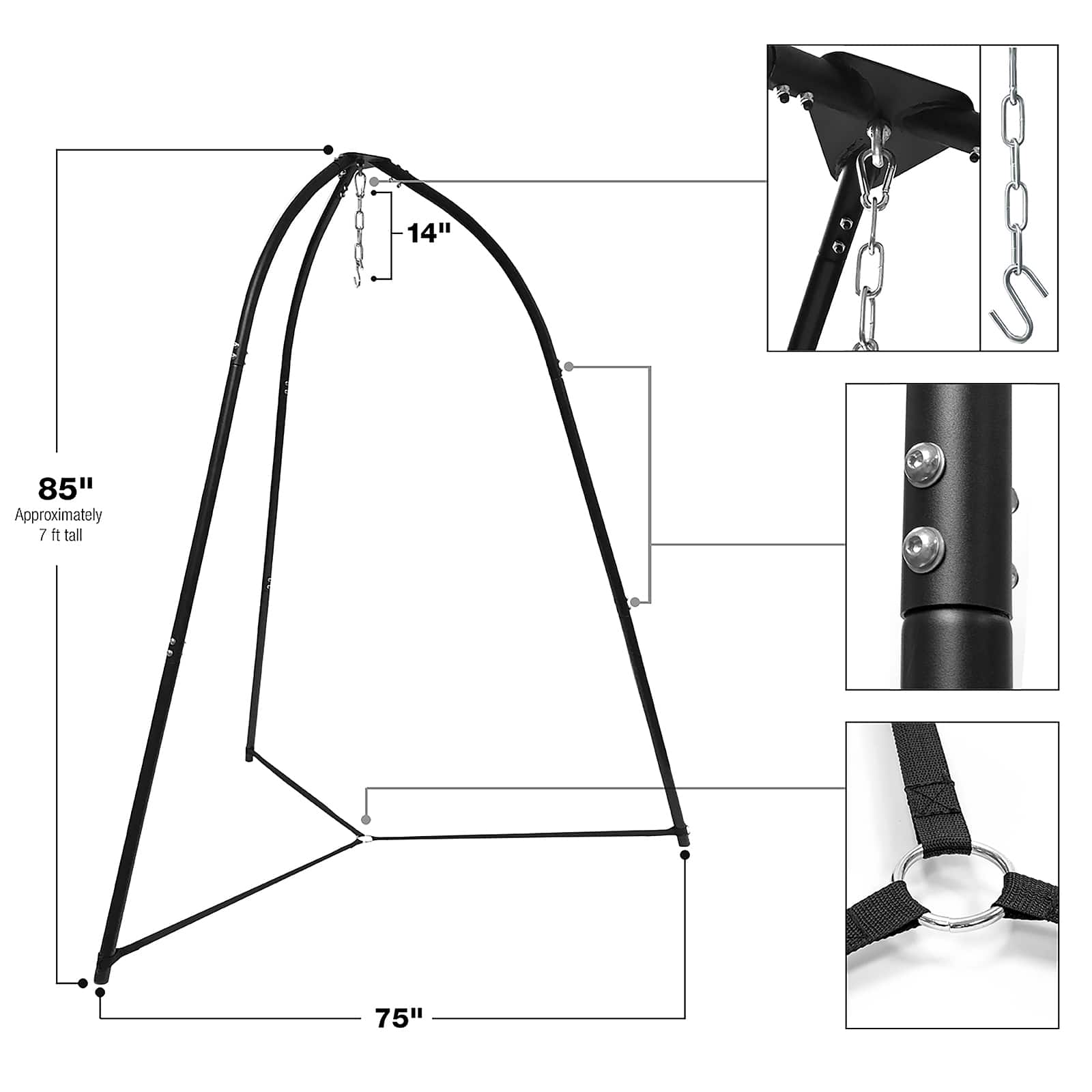 Sorbus Tripod Hanging Chair Stand