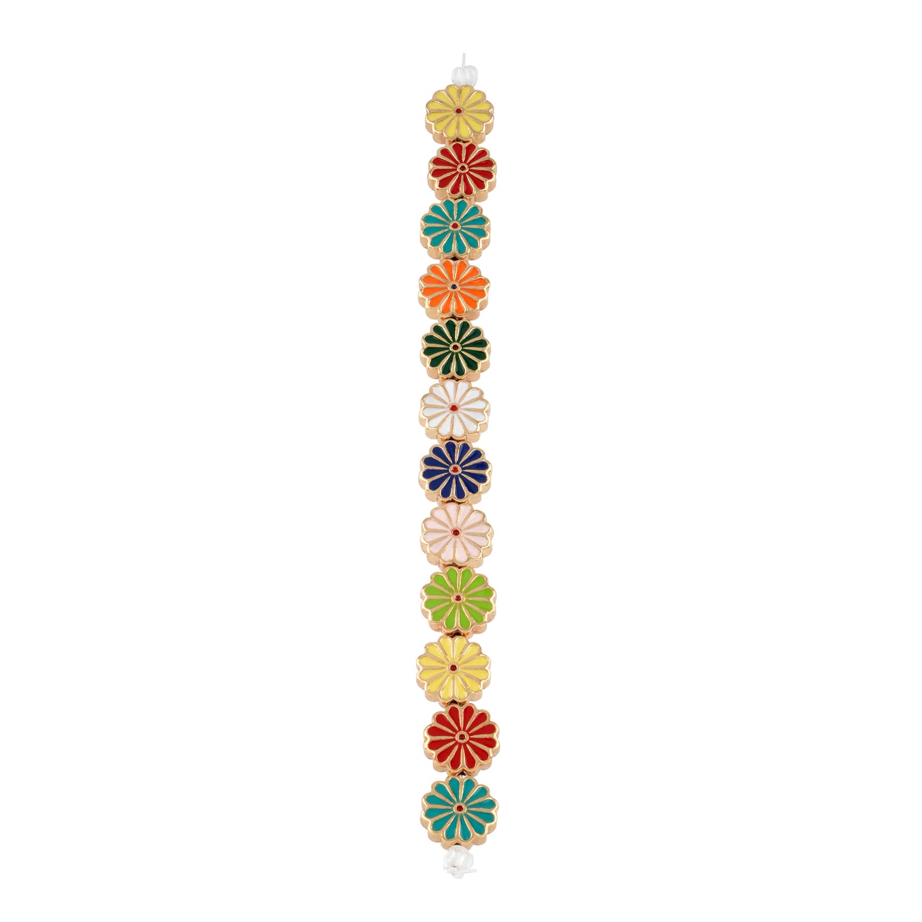 12 Packs: 12 ct. (144 total) Mixed Daisy Beads, 12mm by Bead Landing™