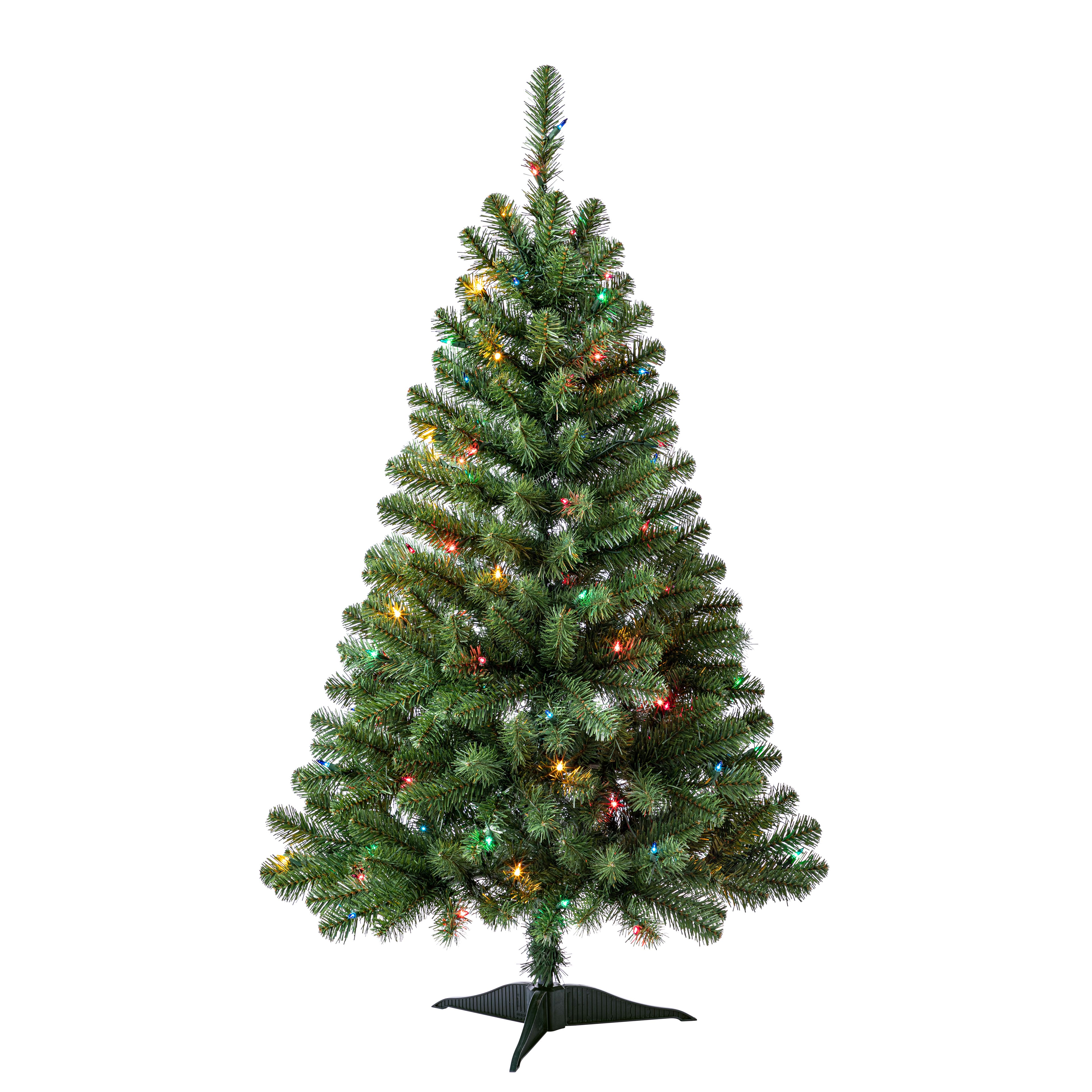 4ft. Pre-Lit Lakewood Spruce Artificial Christmas Tree, Multicolor Lights by Ashland&#xAE;