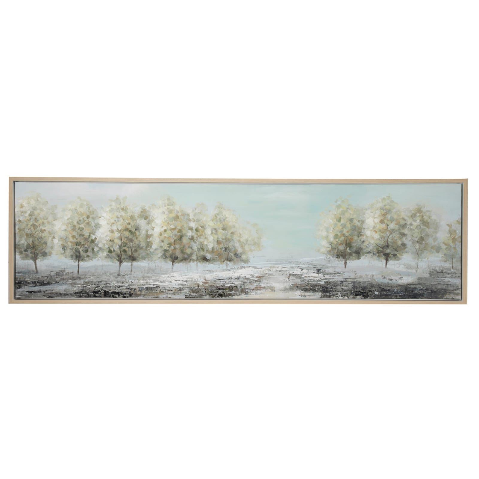 Green Traditional Landscape Canvas Wall Art, 20&#x22; x 71&#x22;