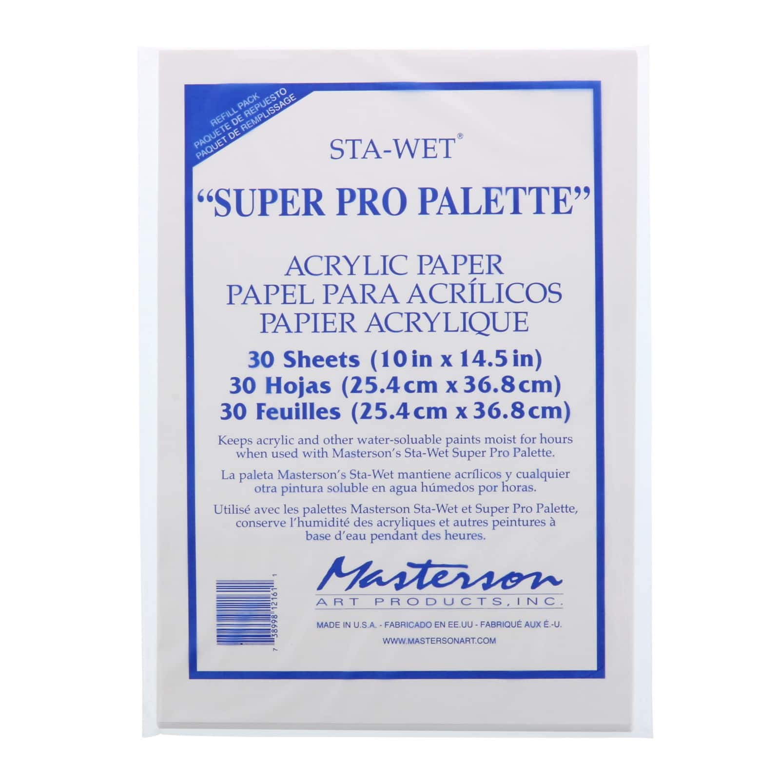 Masterson Sta-Wet&#xAE; Super-Pro Palette Sheet Refills
