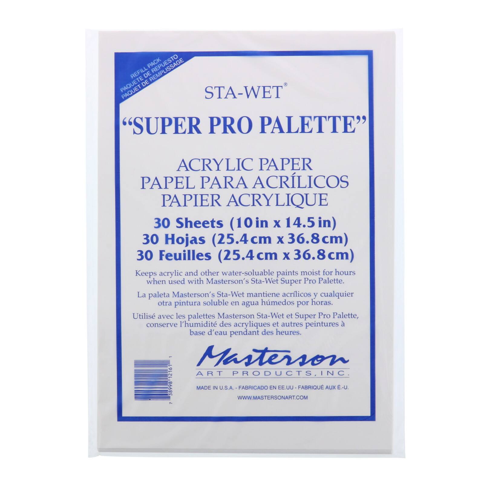 Masterson Sta-Wet® Super-Pro Palette Sheet Refills