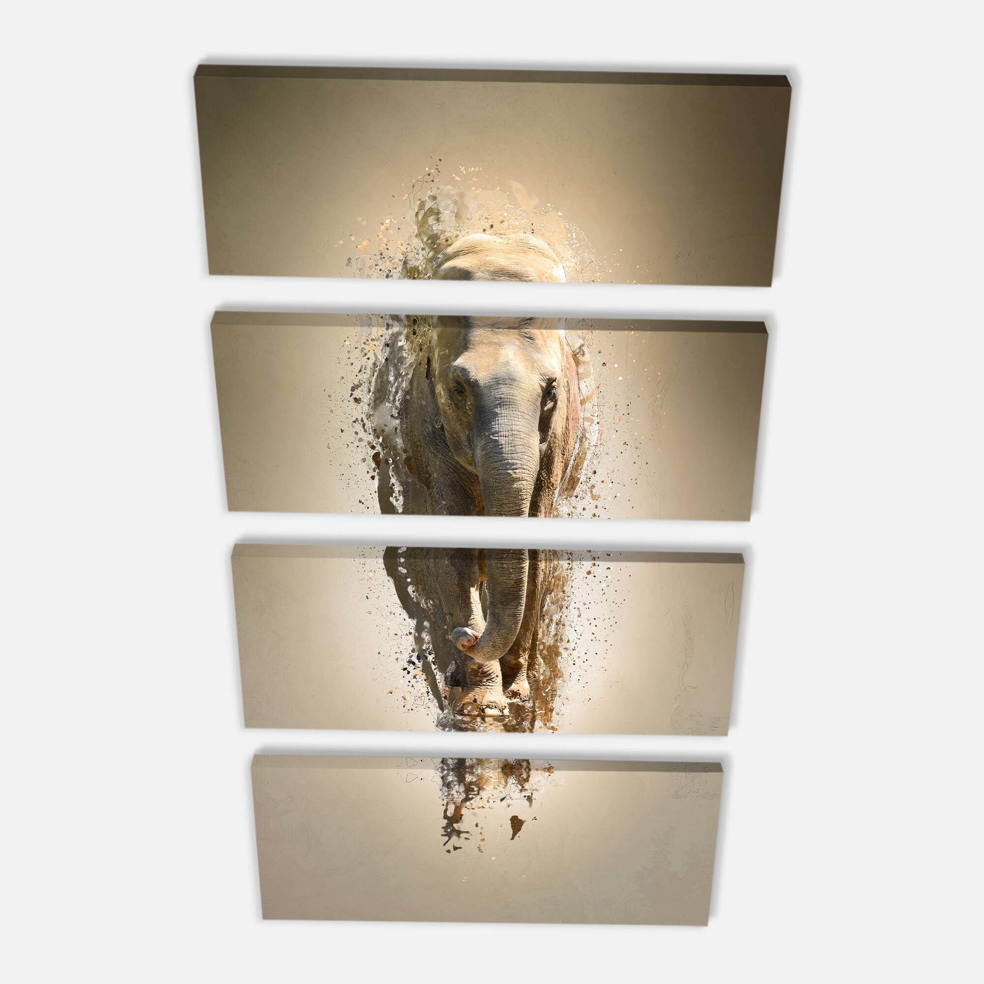 Designart - Mammoth Elephant Walking