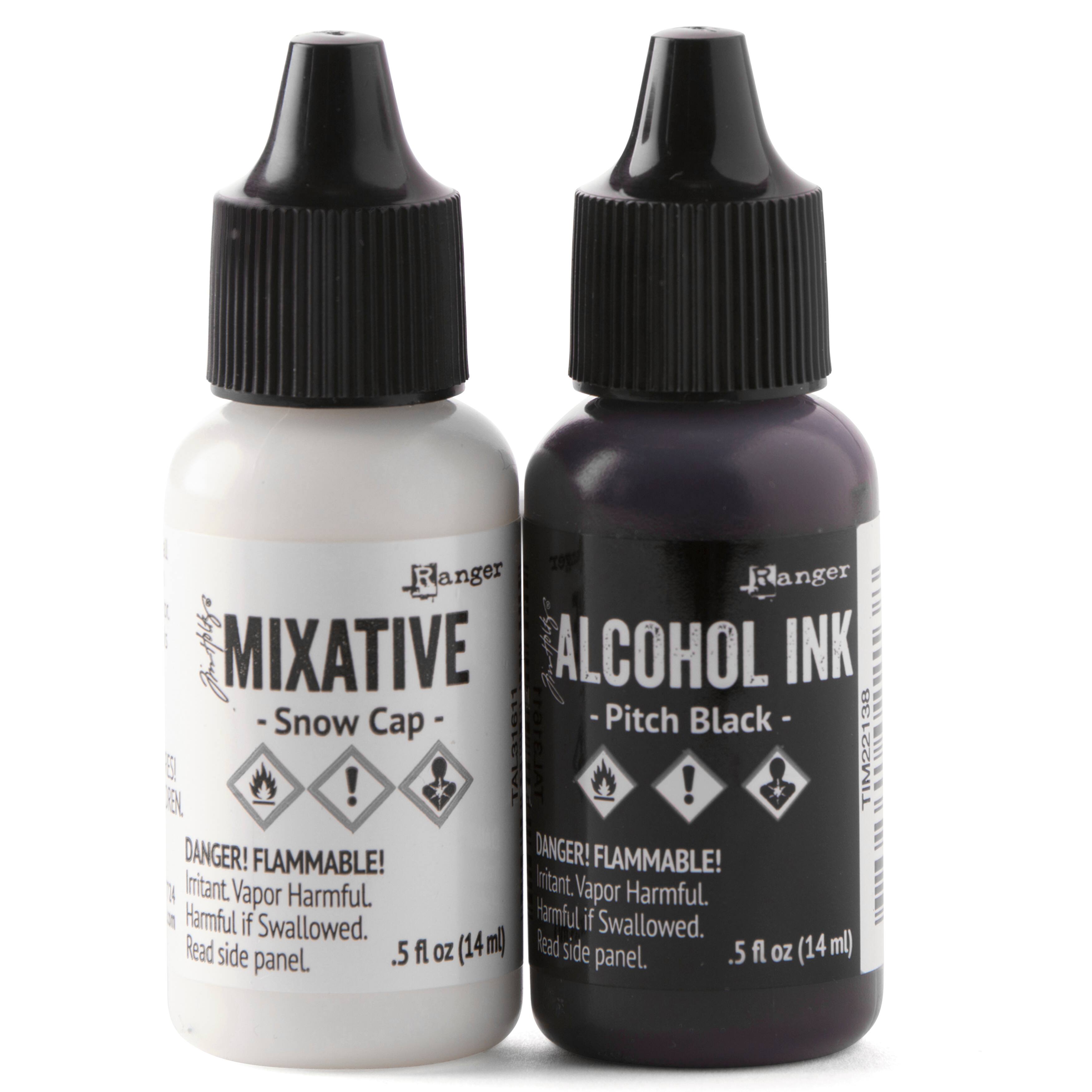 6 Packs: 2 ct. (12 total) Tim Holtz® Black & White Alcohol Ink Set