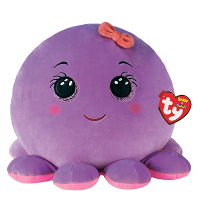 Ty Squish-A-Boos&#x2122; Octavia Purple Octopus, Medium