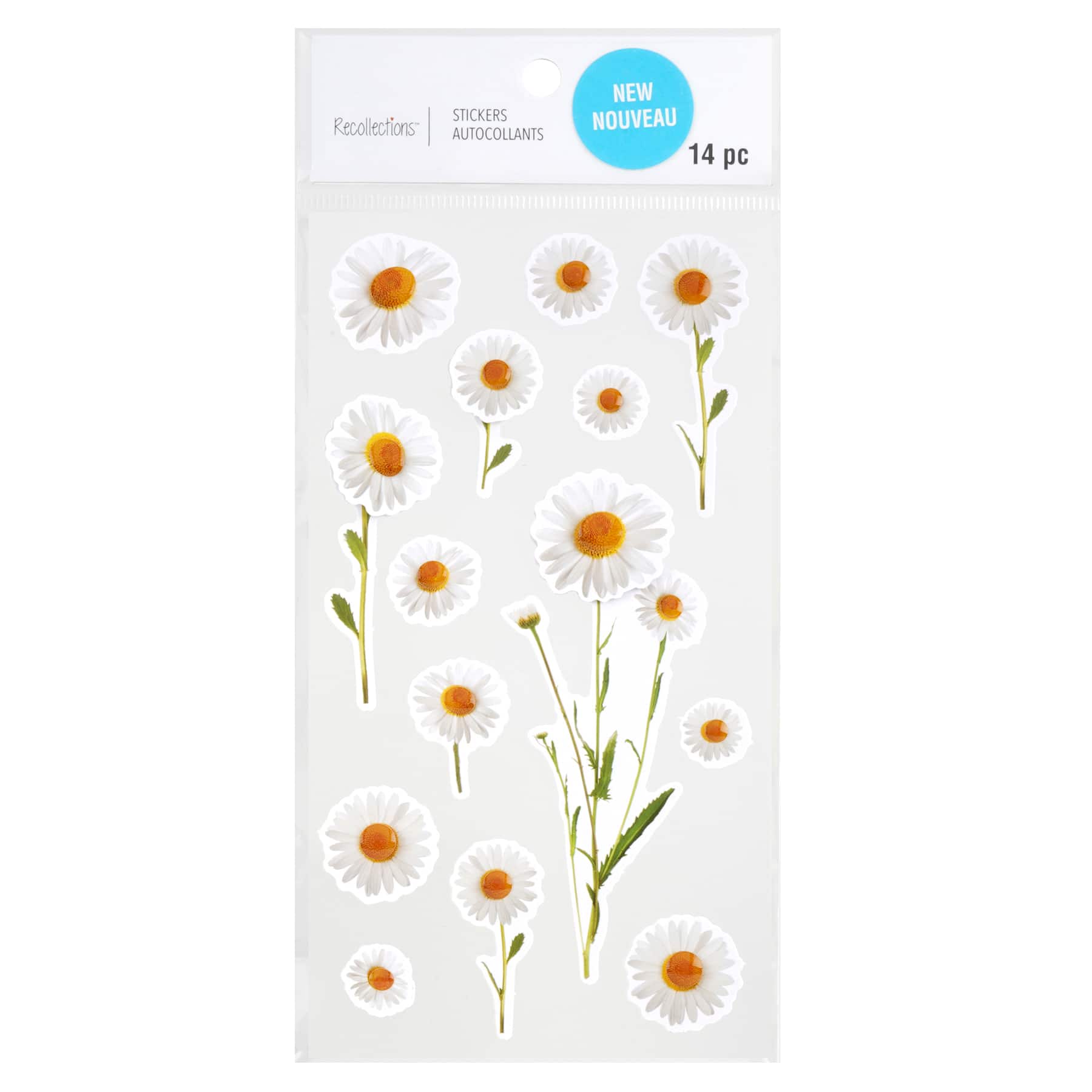 12 Pack: White Daisy Dimensional Stickers by Recollections™