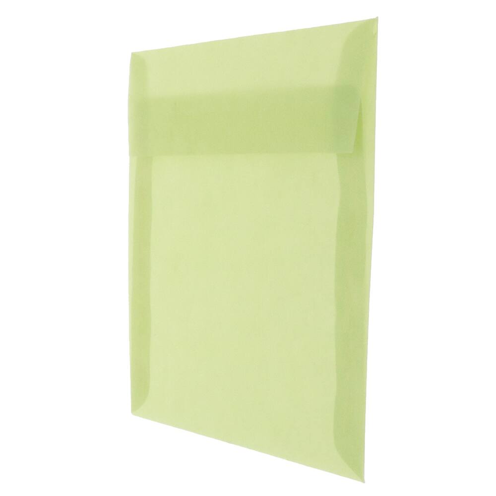 JAM Paper 5.5" x 5.5" Square Translucent Vellum Invitation Envelopes, 50ct.