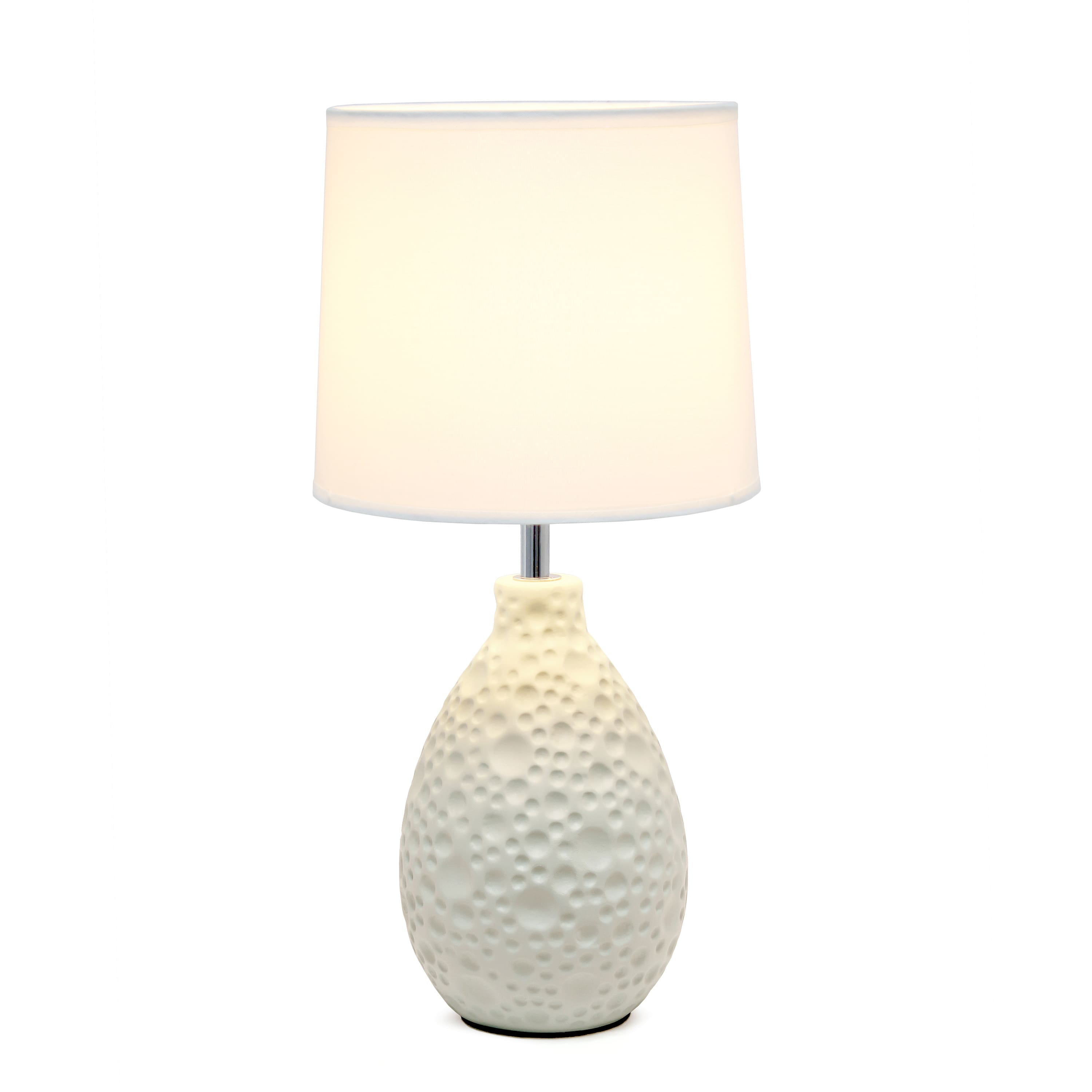 Creekwood Home Essentix 14&#x22; Ceramic Teardrop Table Lamp