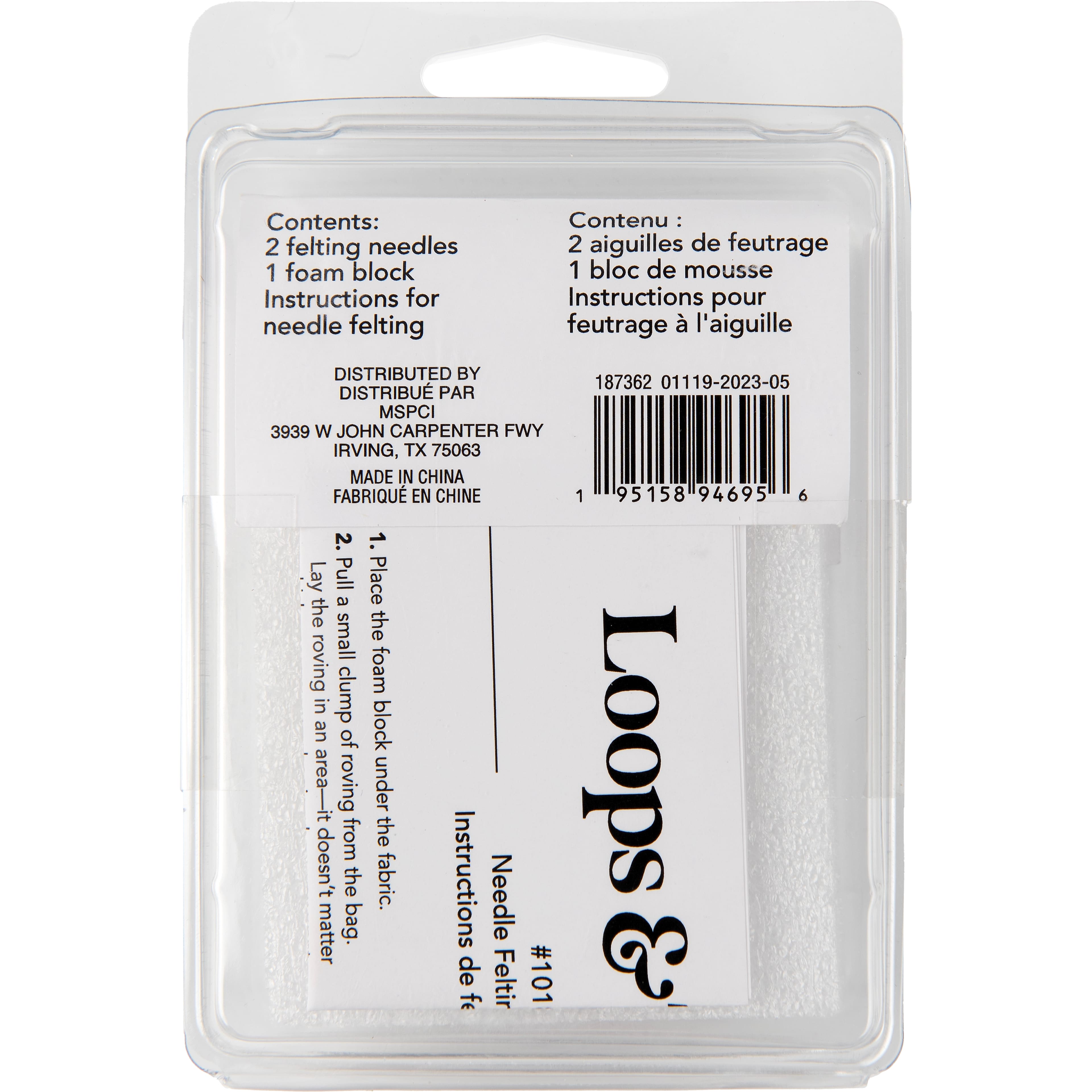 Felting Needles &#x26; Foam Block Set by Loops &#x26; Threads&#xAE;