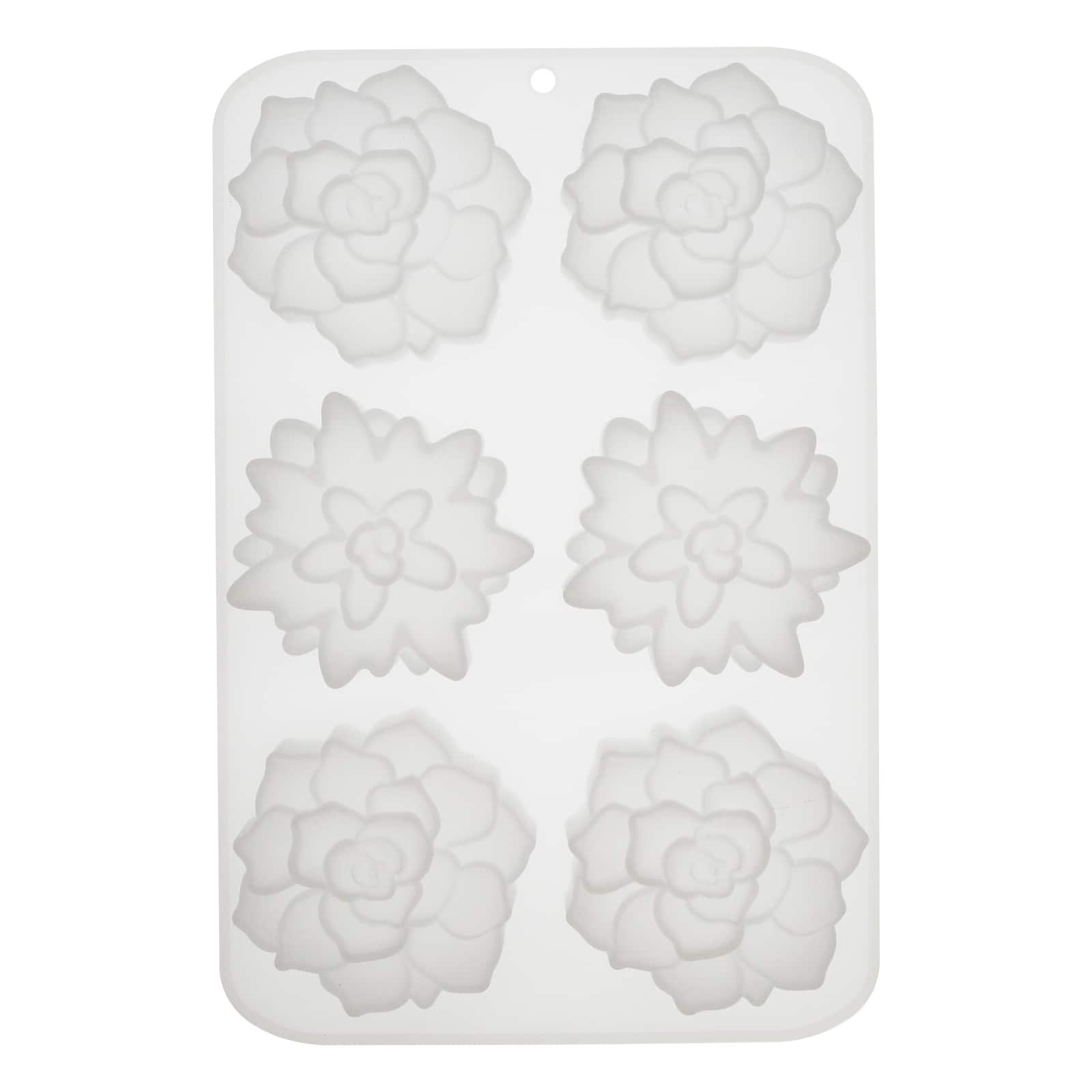 Bramble Berry 4 Cavity Snowflake Silicone Mold in White | 7 x 7 x 1.5 | Michaels
