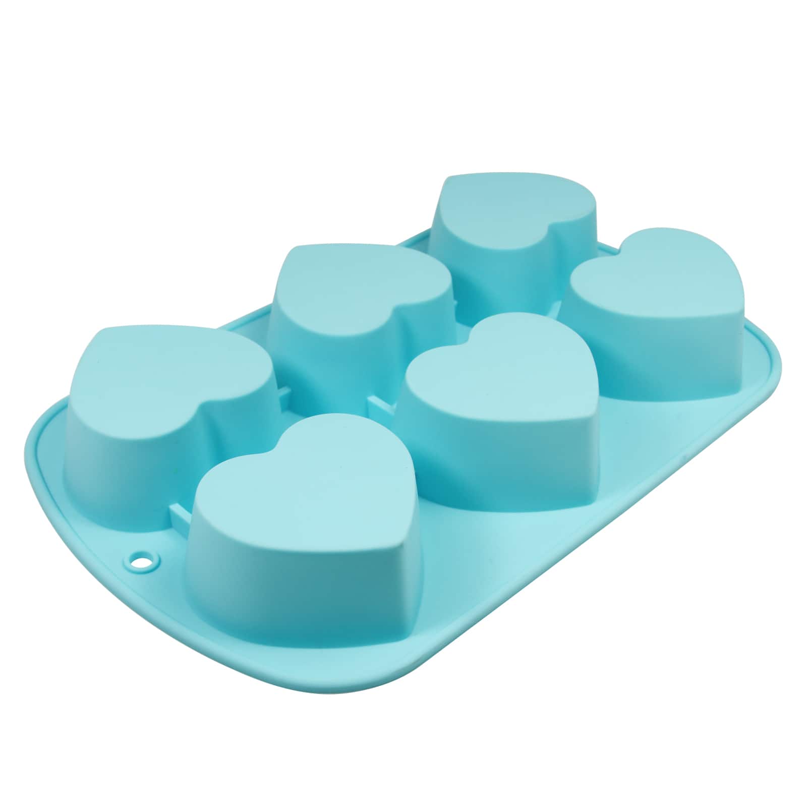6 Cavity Heart Silicone Mold | BrambleBerry