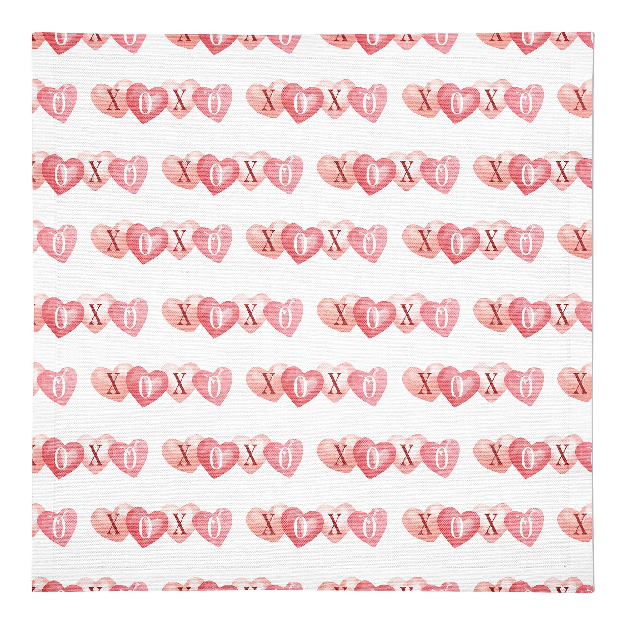 XOXO Hearts Beverage Napkin