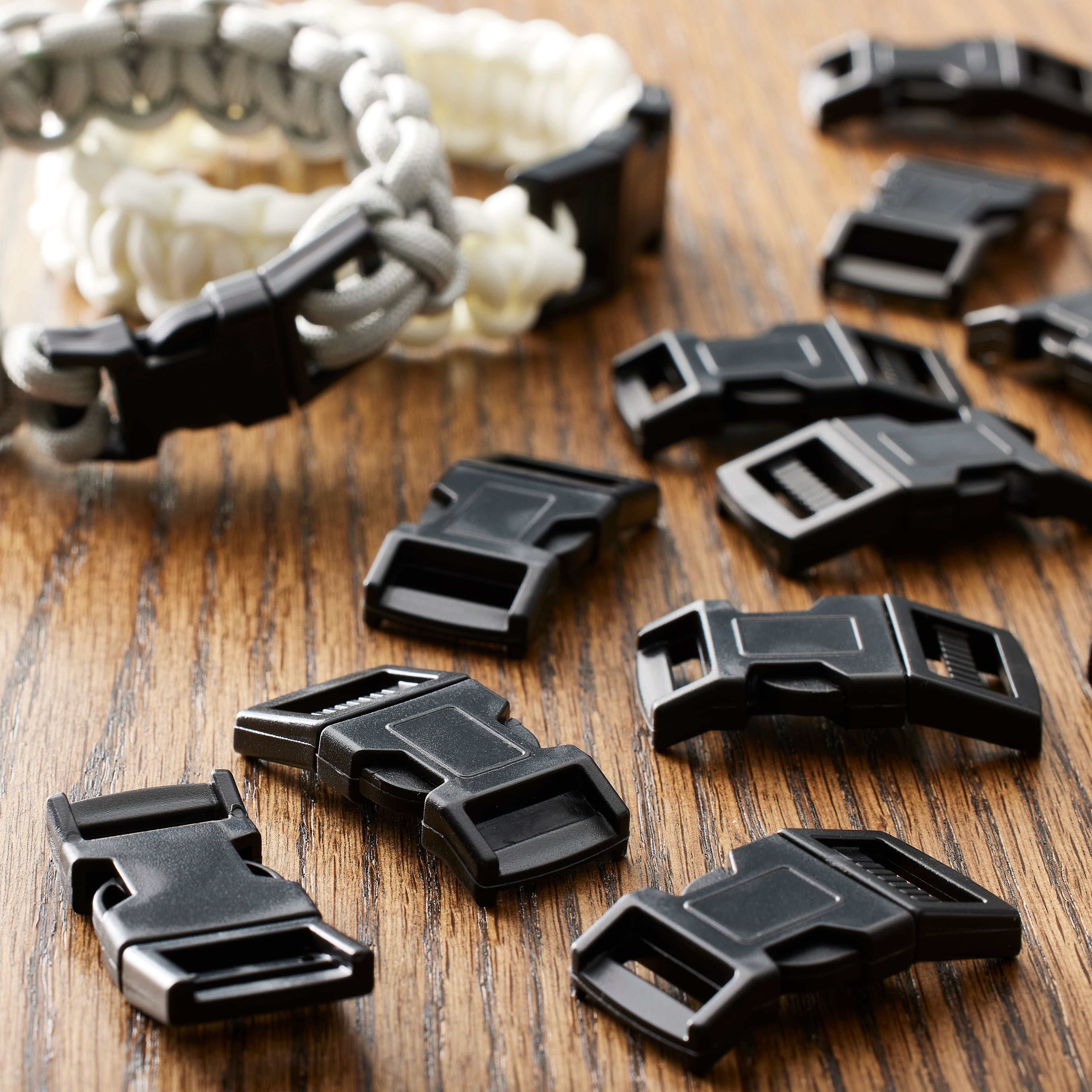 Parachute Cord Buckles, 15mm, Value Pack