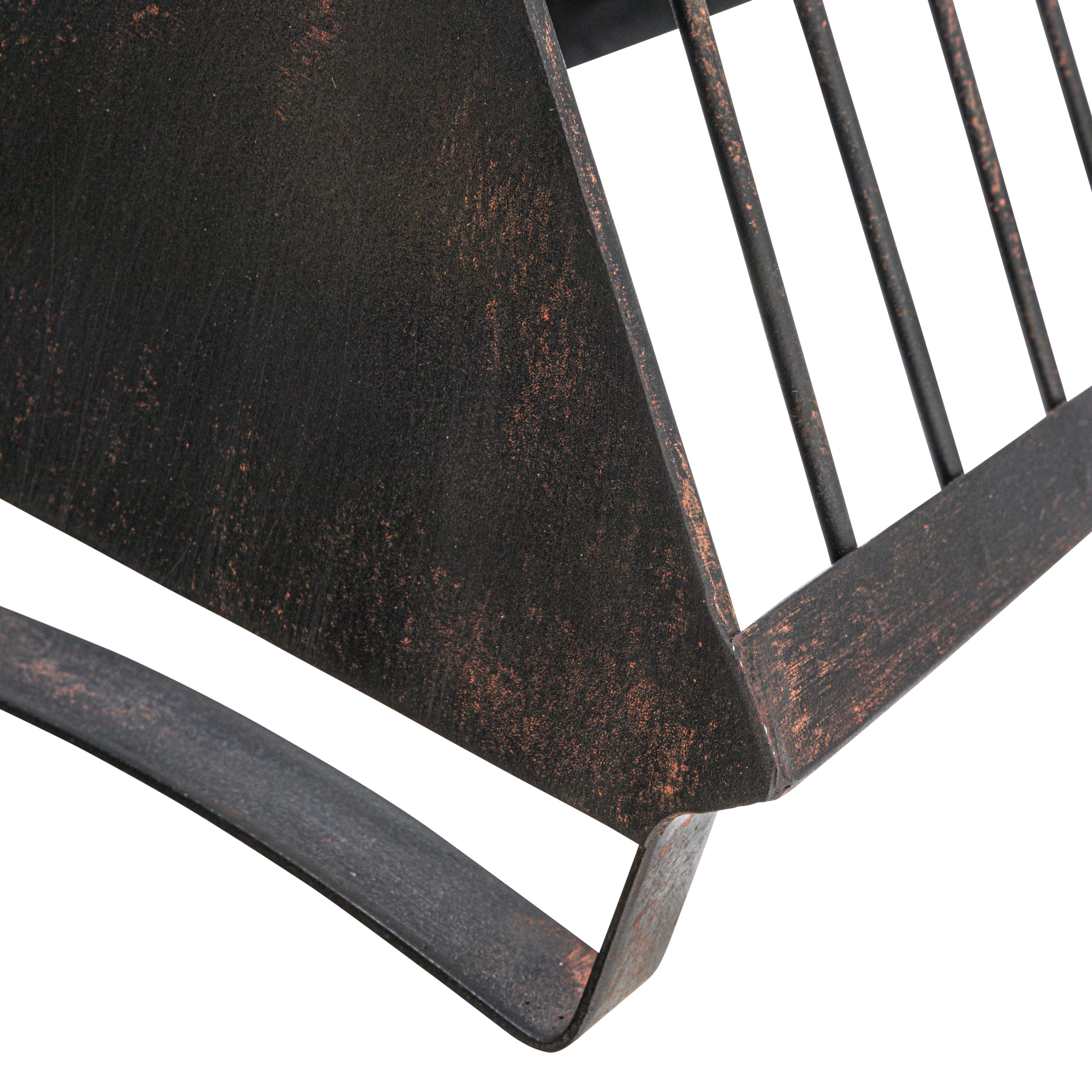 Hello Honey® 24" Distressed Black Rustic Farmhouse Metal Dish Rack