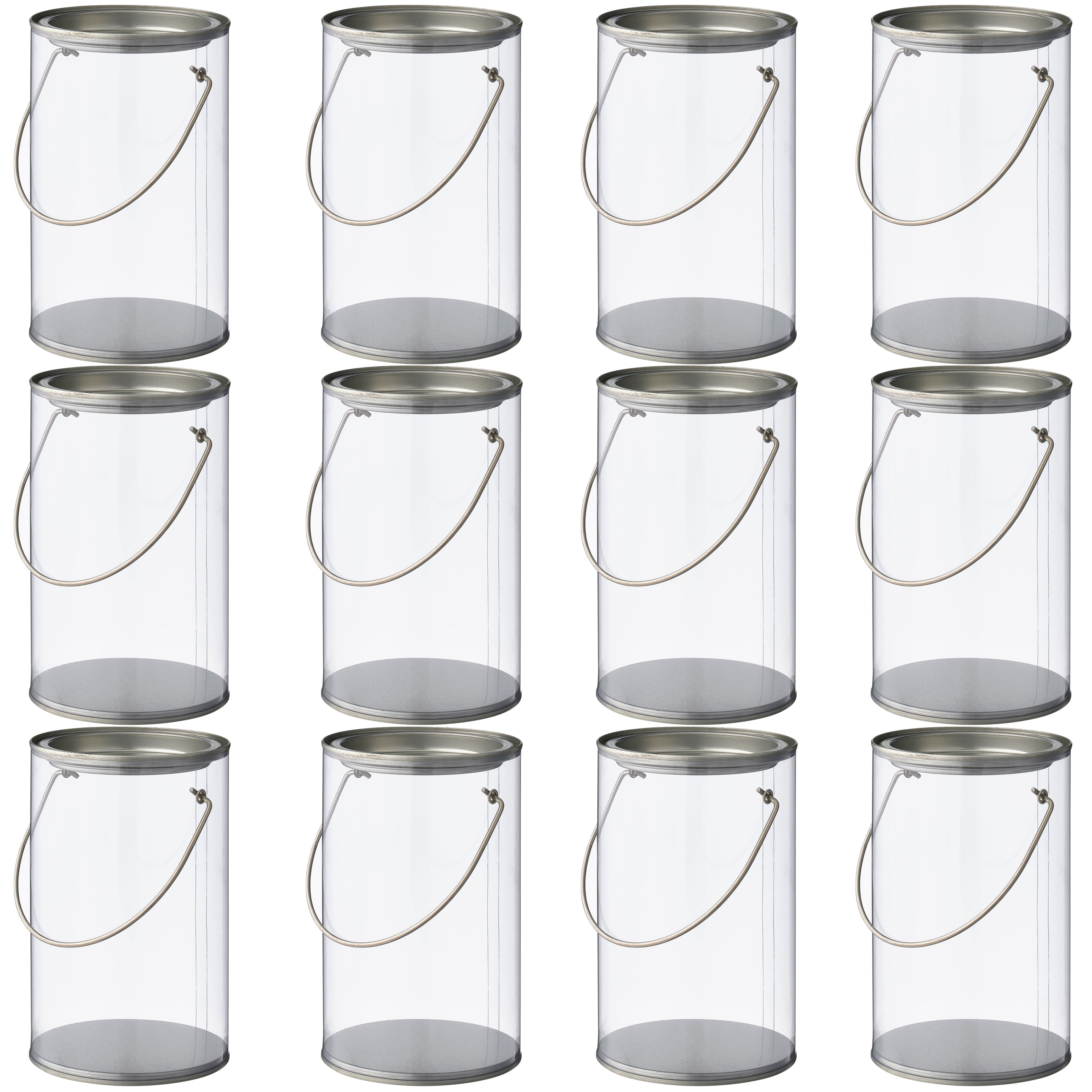12 Pack: Clear Gift Pail by Celebrate It™