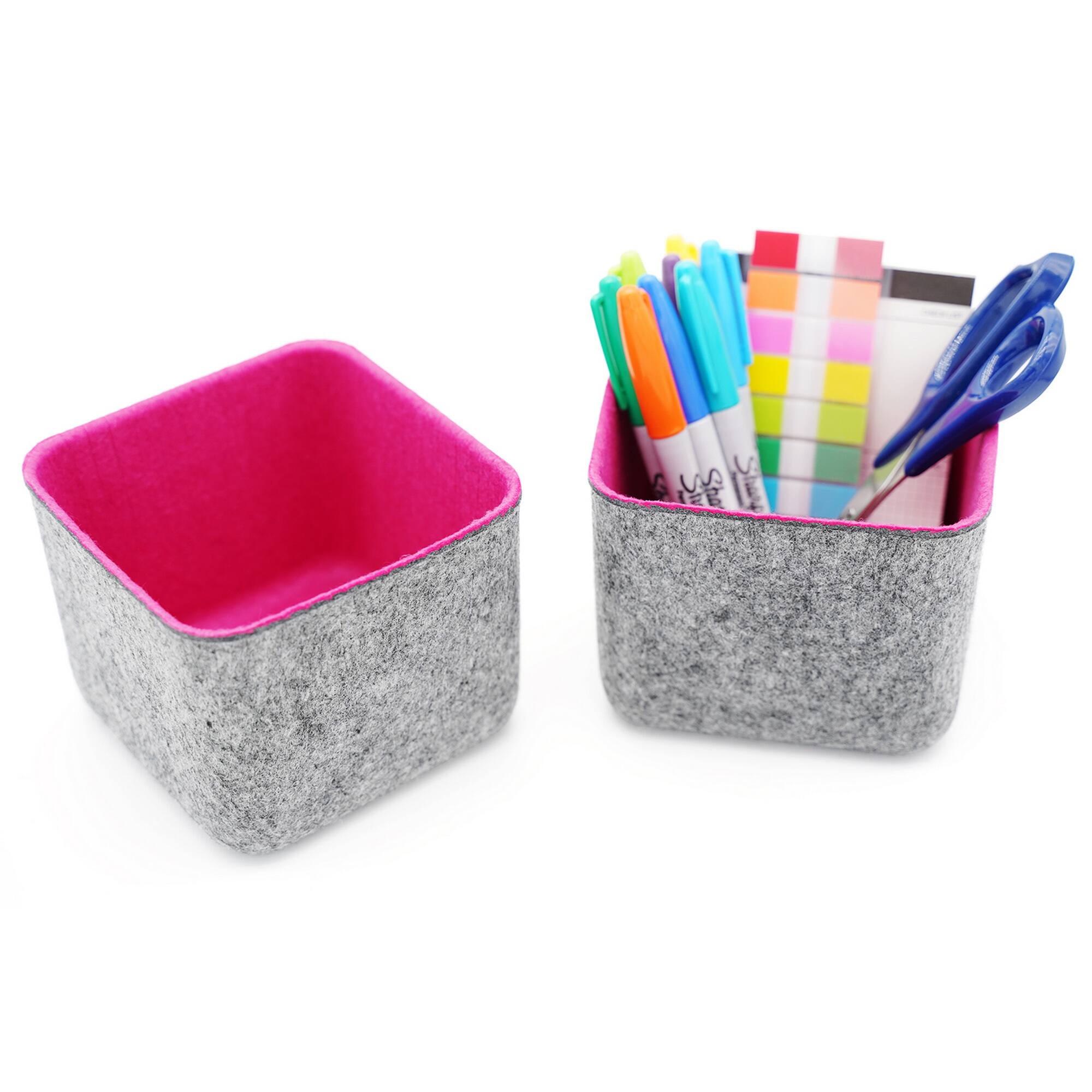 Welaxy Felt 2 Piece Storage Cubes