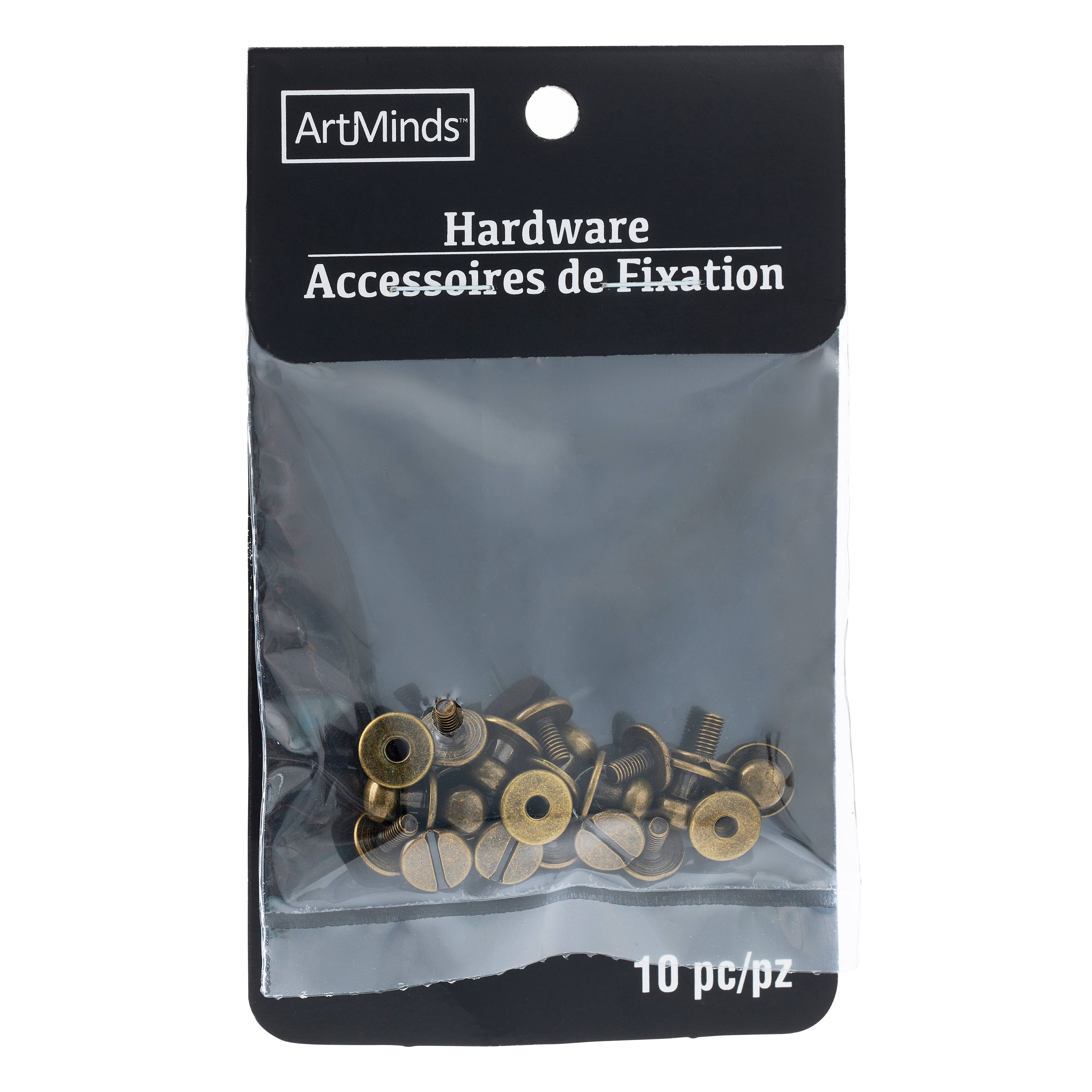 12 Packs: 10 ct. (120 total) Antique Brass Button Studs by ArtMinds™