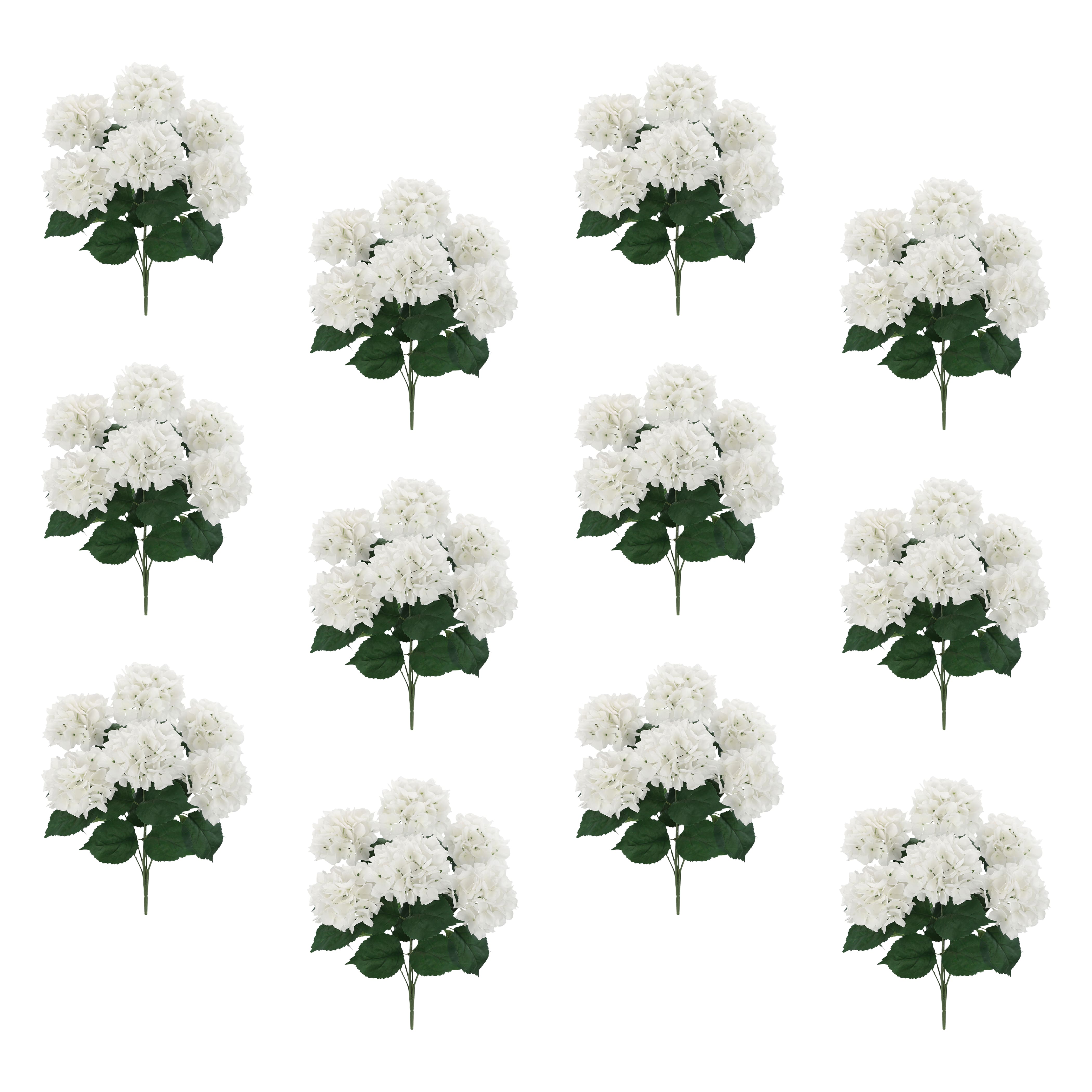 12 Pack: White Hydrangea Bush by Ashland®