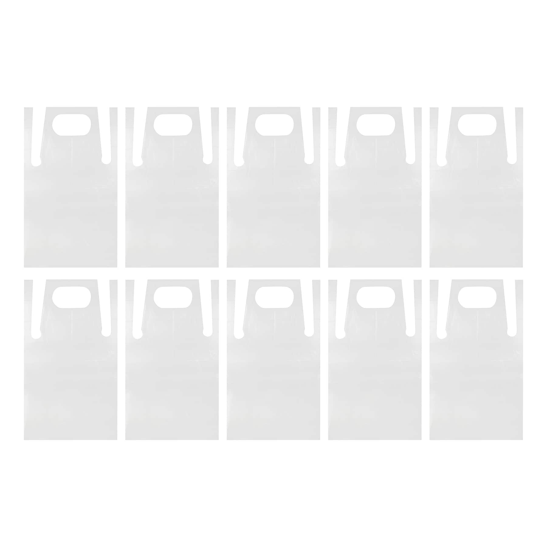 Clear Plastic Disposable Aprons, 10ct. by Craft Smart&#x2122;