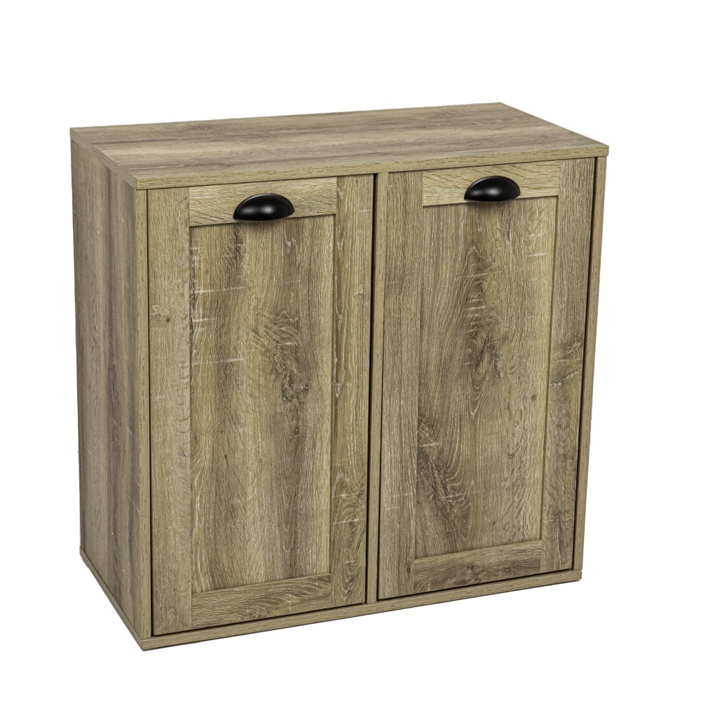 Household Essentials Laundry Sorter Cabinet (Oak)