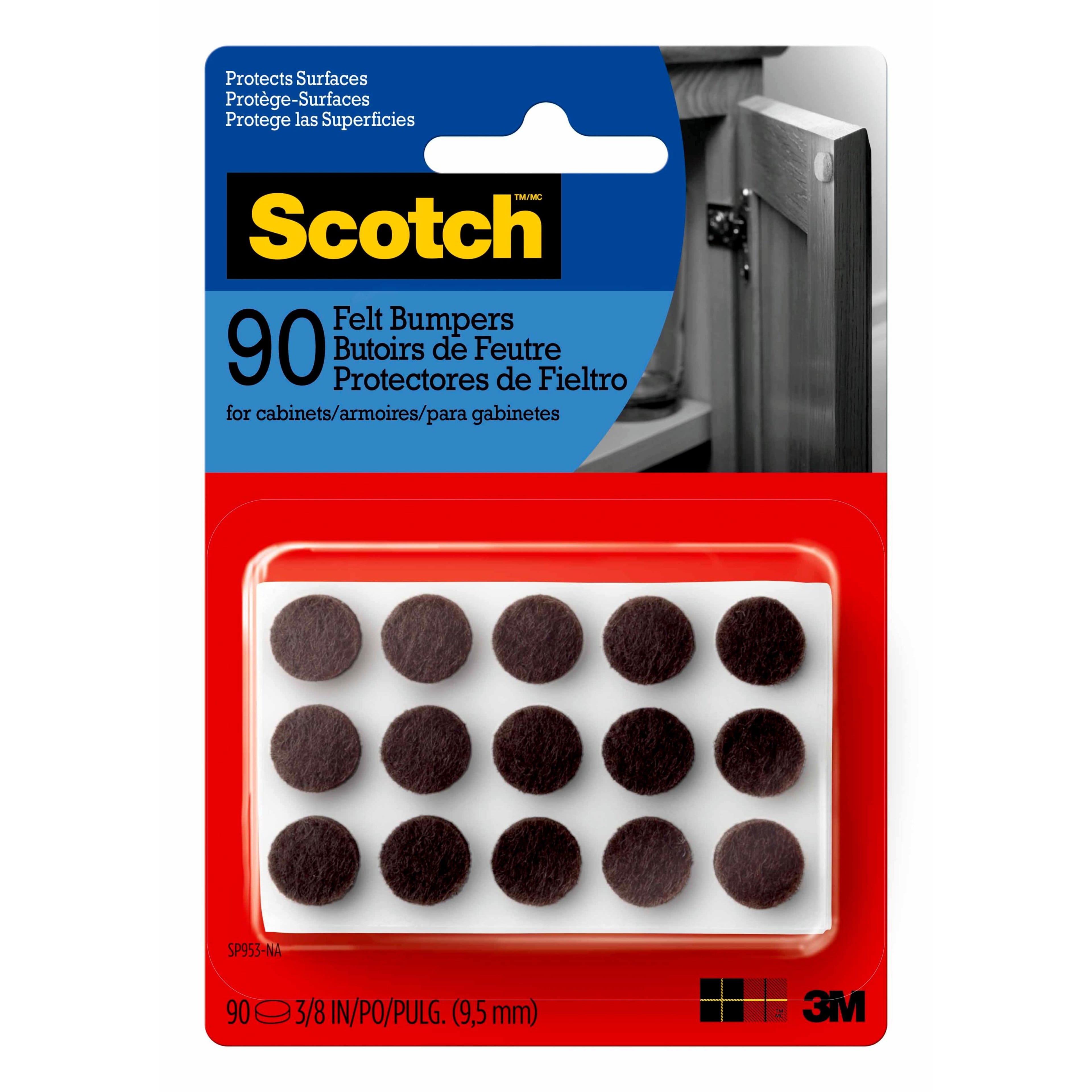 Scotch™ Felt Bumpers, 90ct.