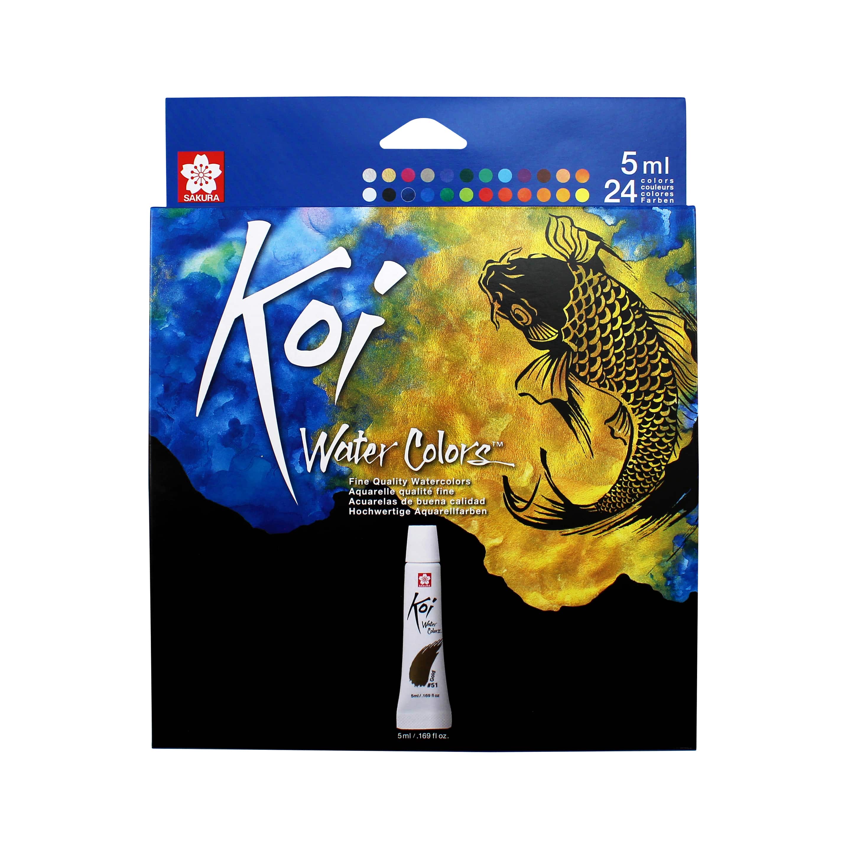 6 Packs: 24 ct. (144 total) Koi Water Colors™ Fine Quality Watercolors