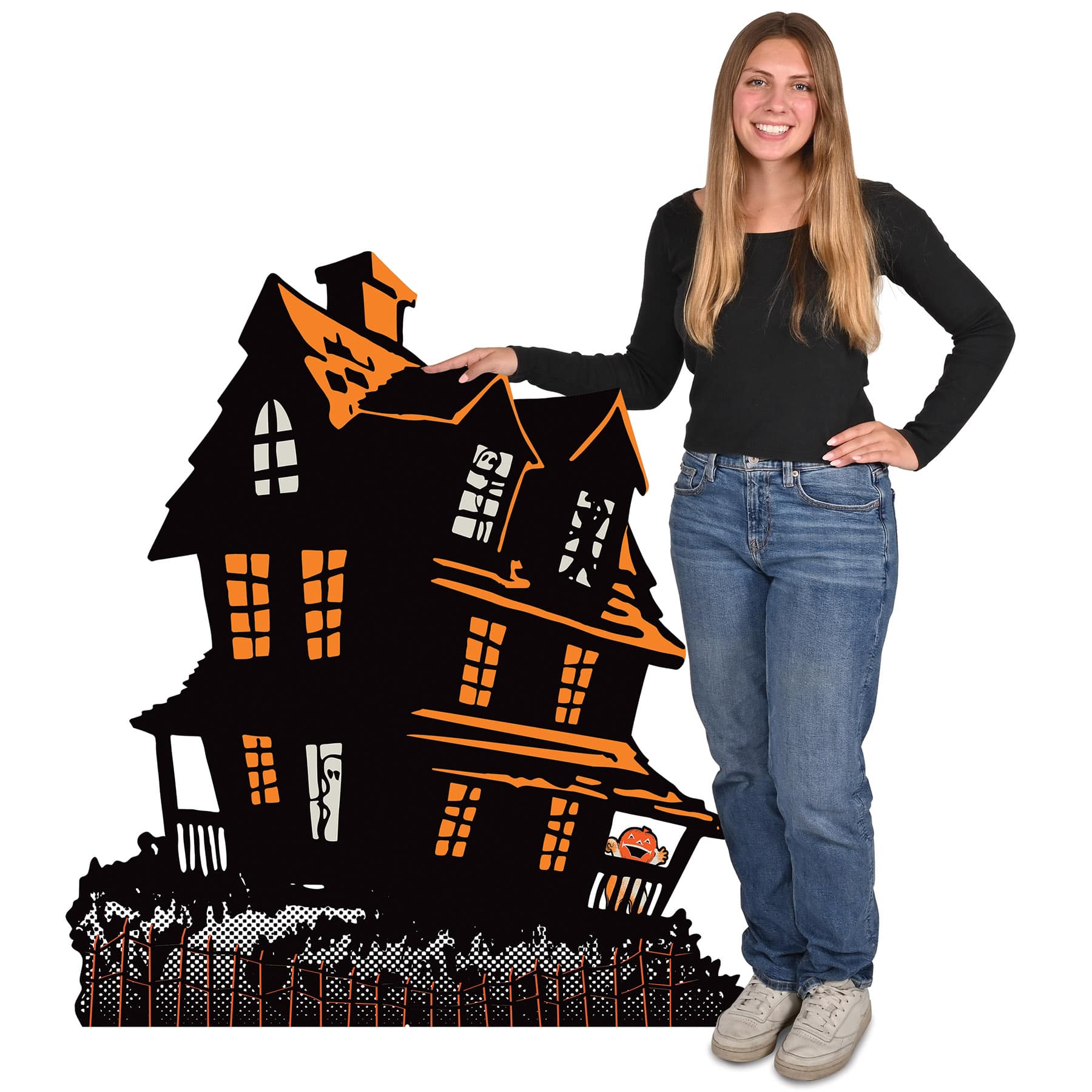 Beistle Vintage Halloween Haunted House Stand-Up Photo Prop