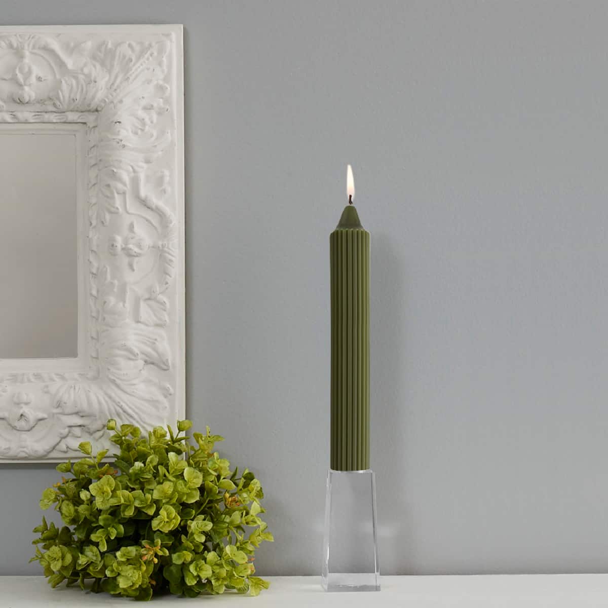 Root Candles 9" Unscented Grecian Collenette Taper Candles, 4ct.