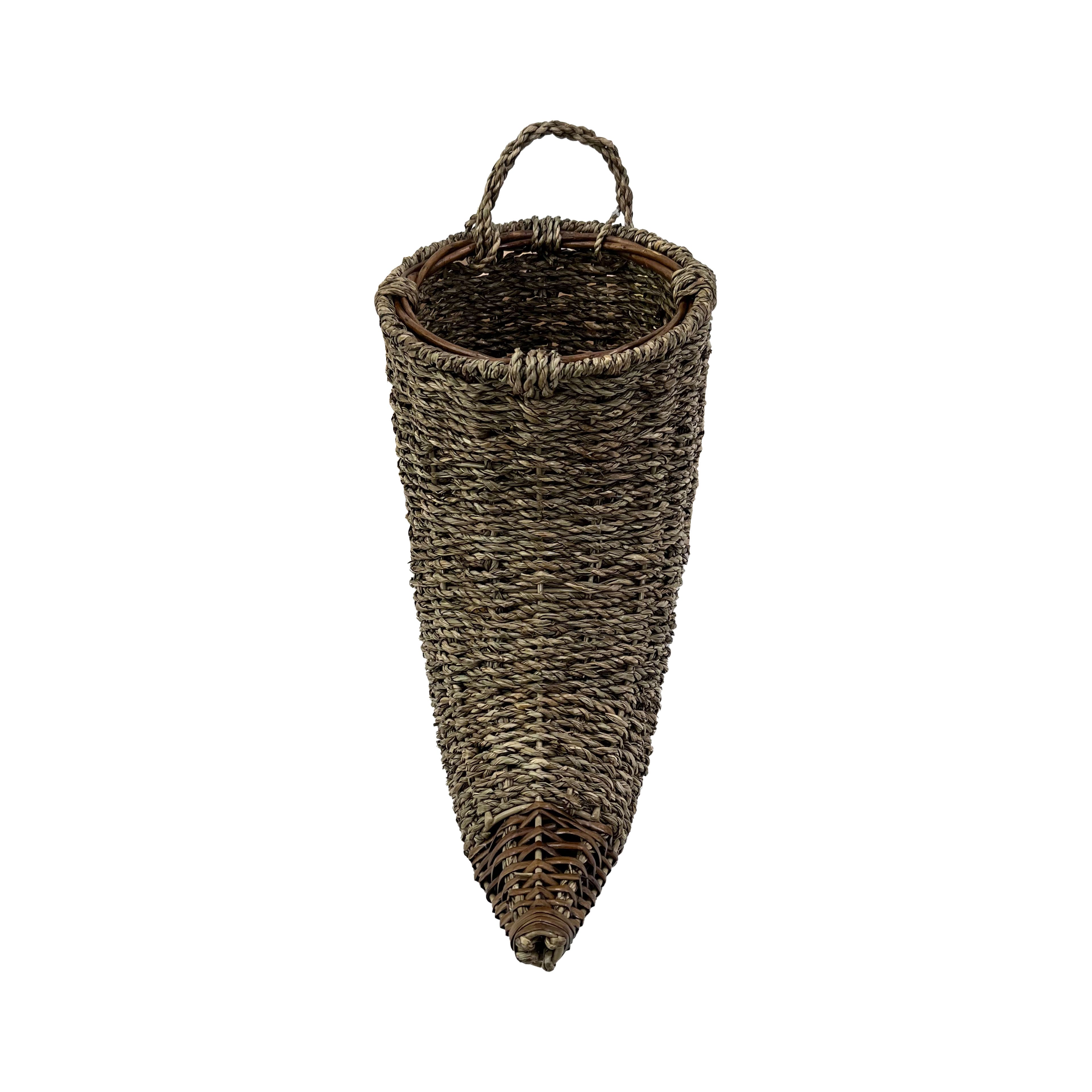 16&#x22; Seagrass Willow Cornucopia Basket by Ashland&#xAE;