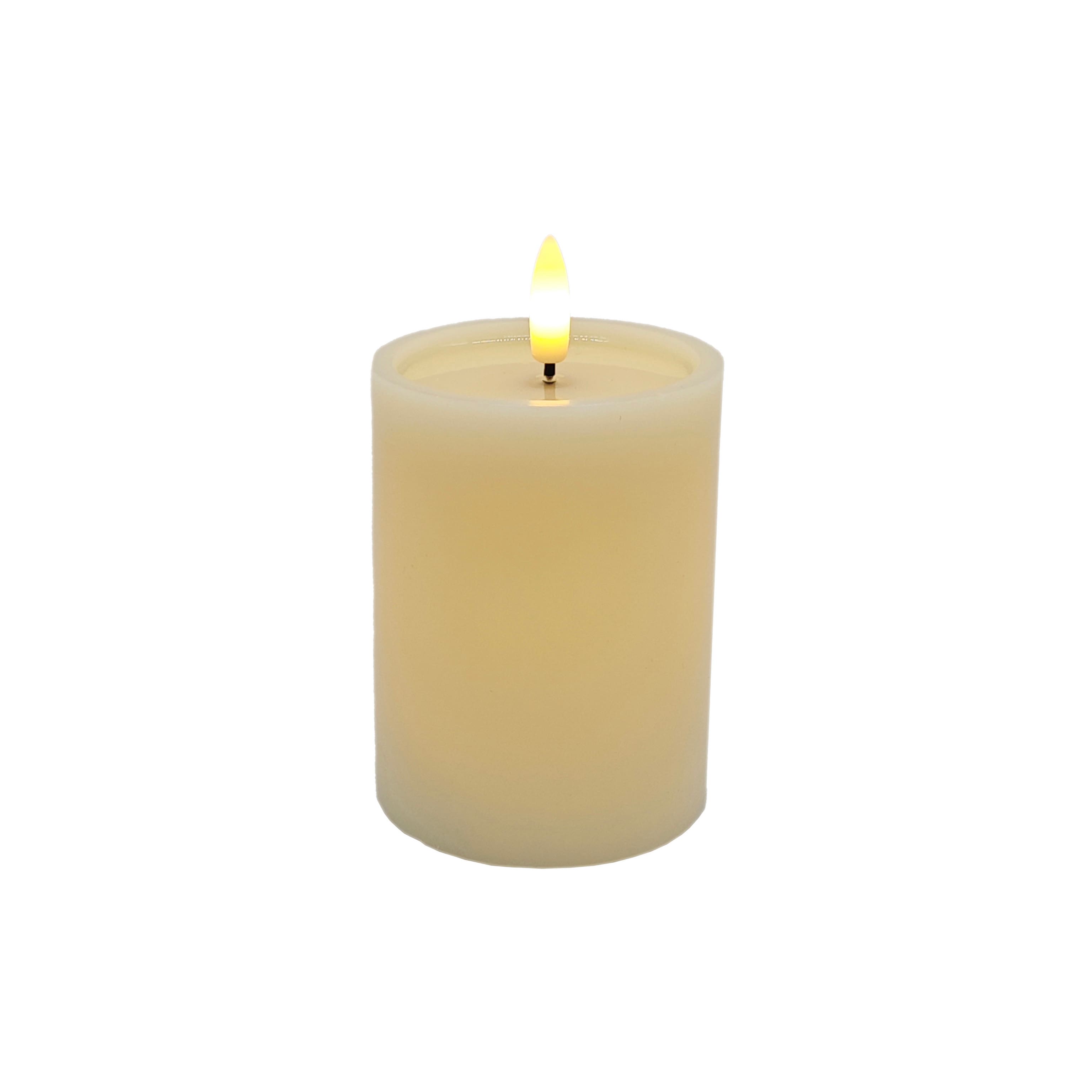 3&#x22; x 4&#x22; LED Wax Pillar Flickering Candle by Ashland&#xAE;