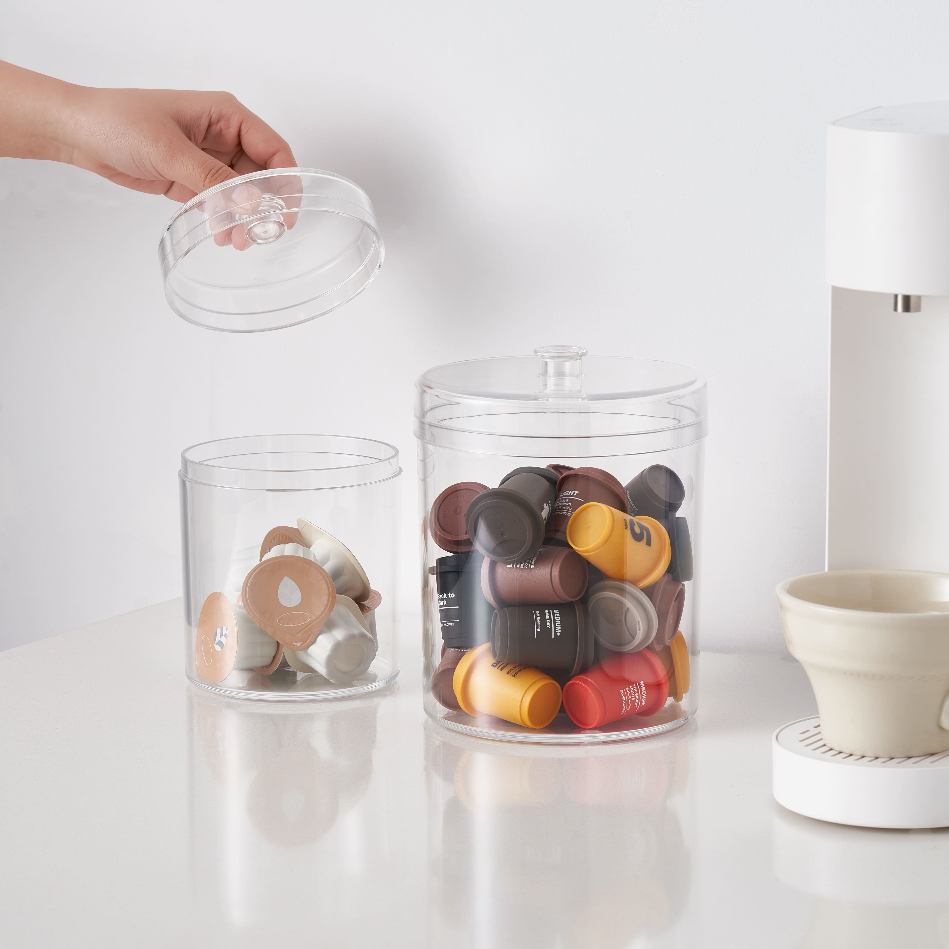 30oz. Clear Plastic Storage Jar by Simply Tidy®