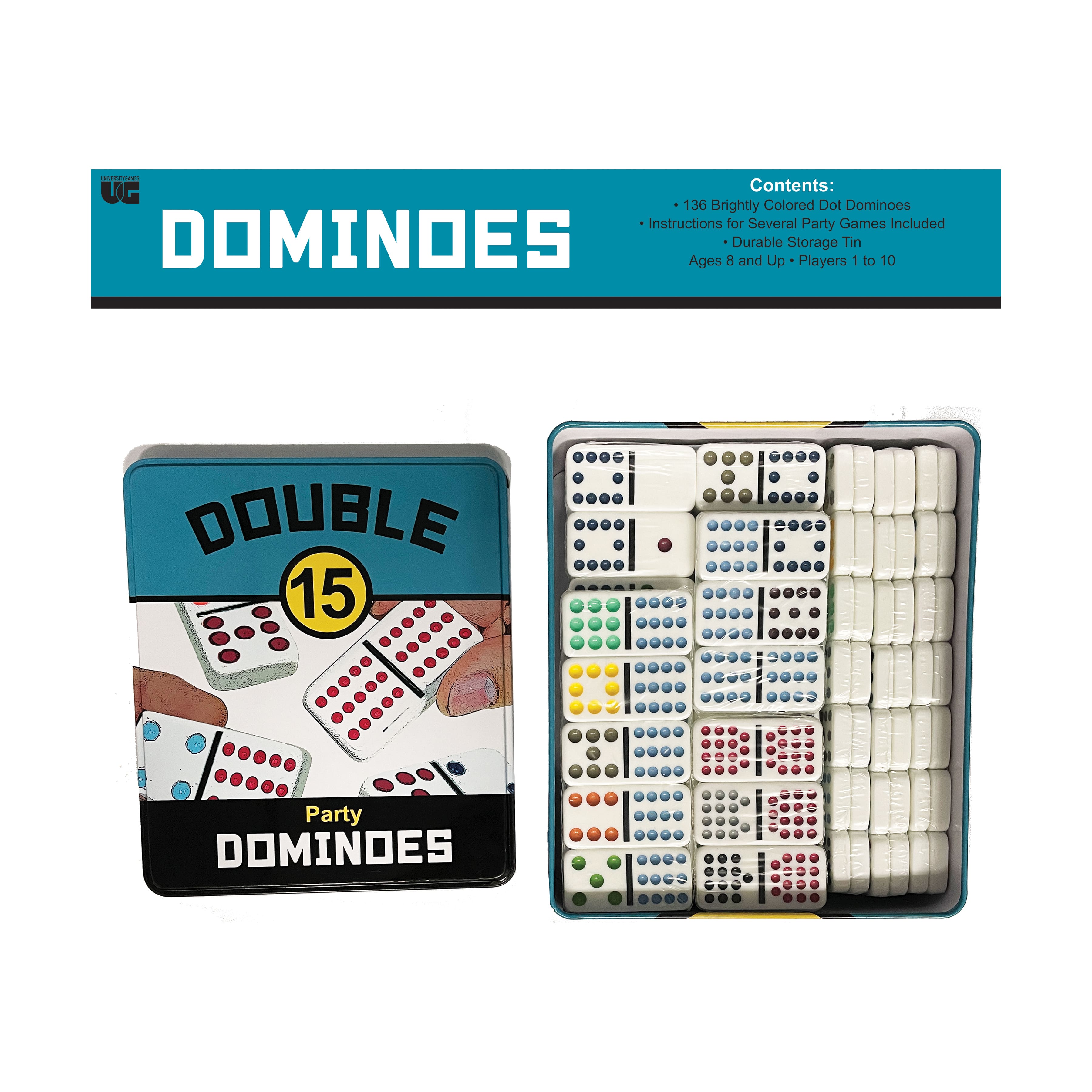 Double 15 Party Dominoes