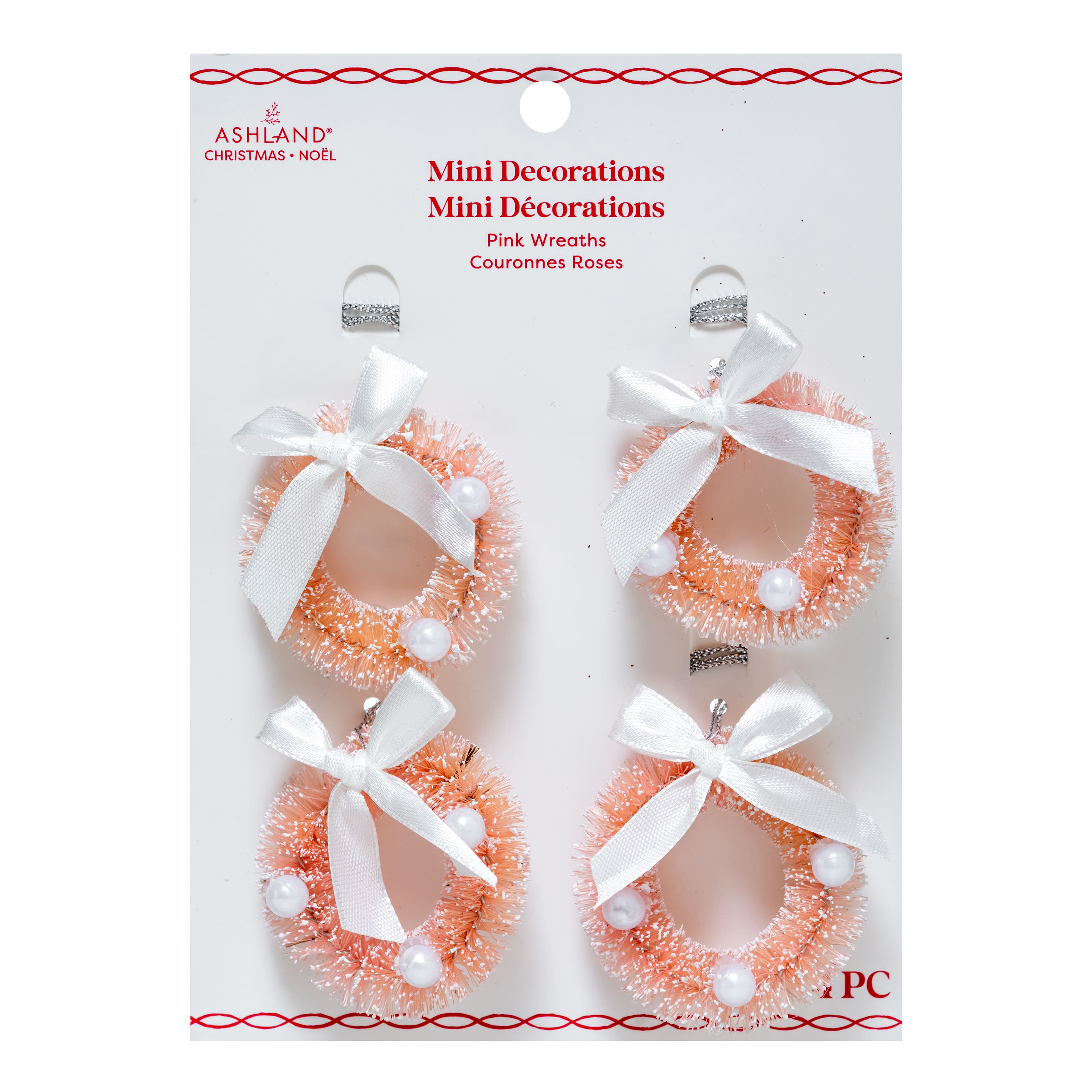 Mini Pink Wreaths, 4ct. by Ashland®