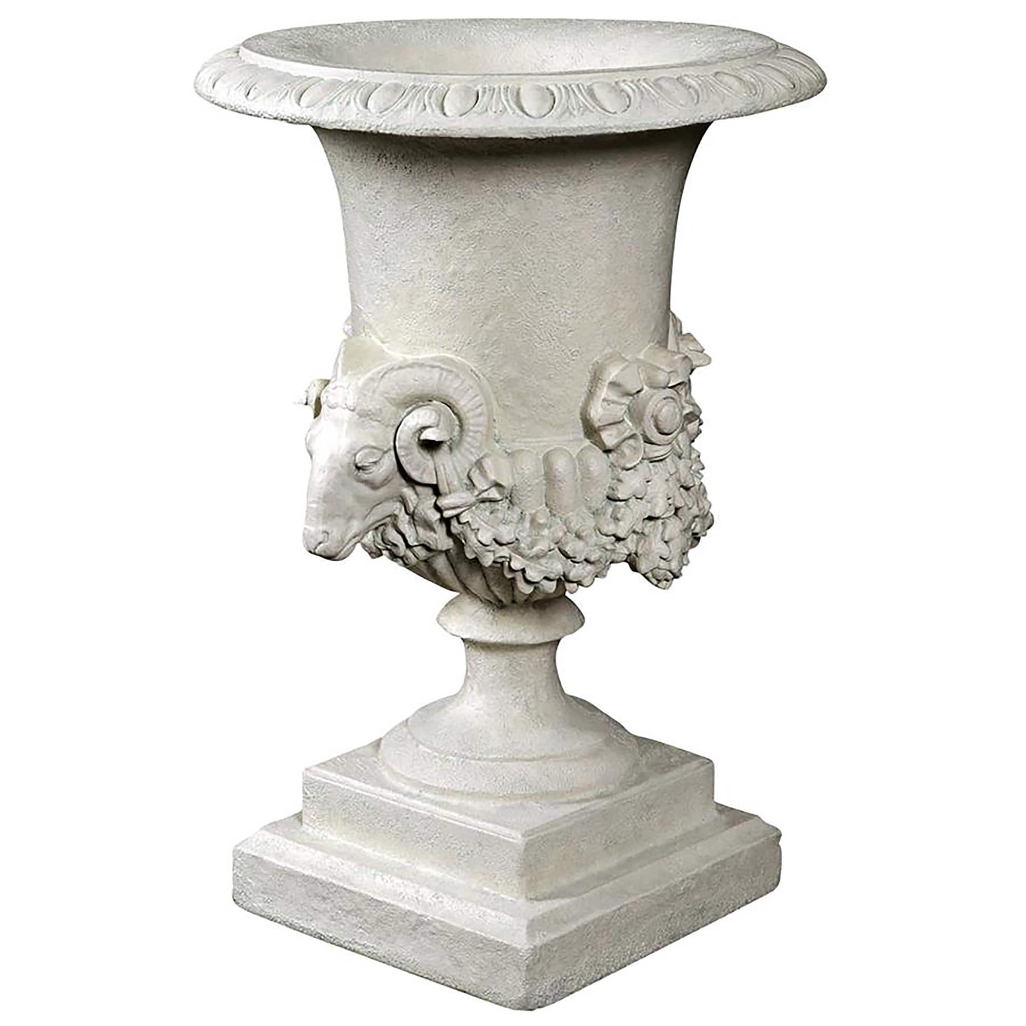 Design Toscano&#xAE; 28&#x22; Hermes Ram&#x27;s Head Garden Urn